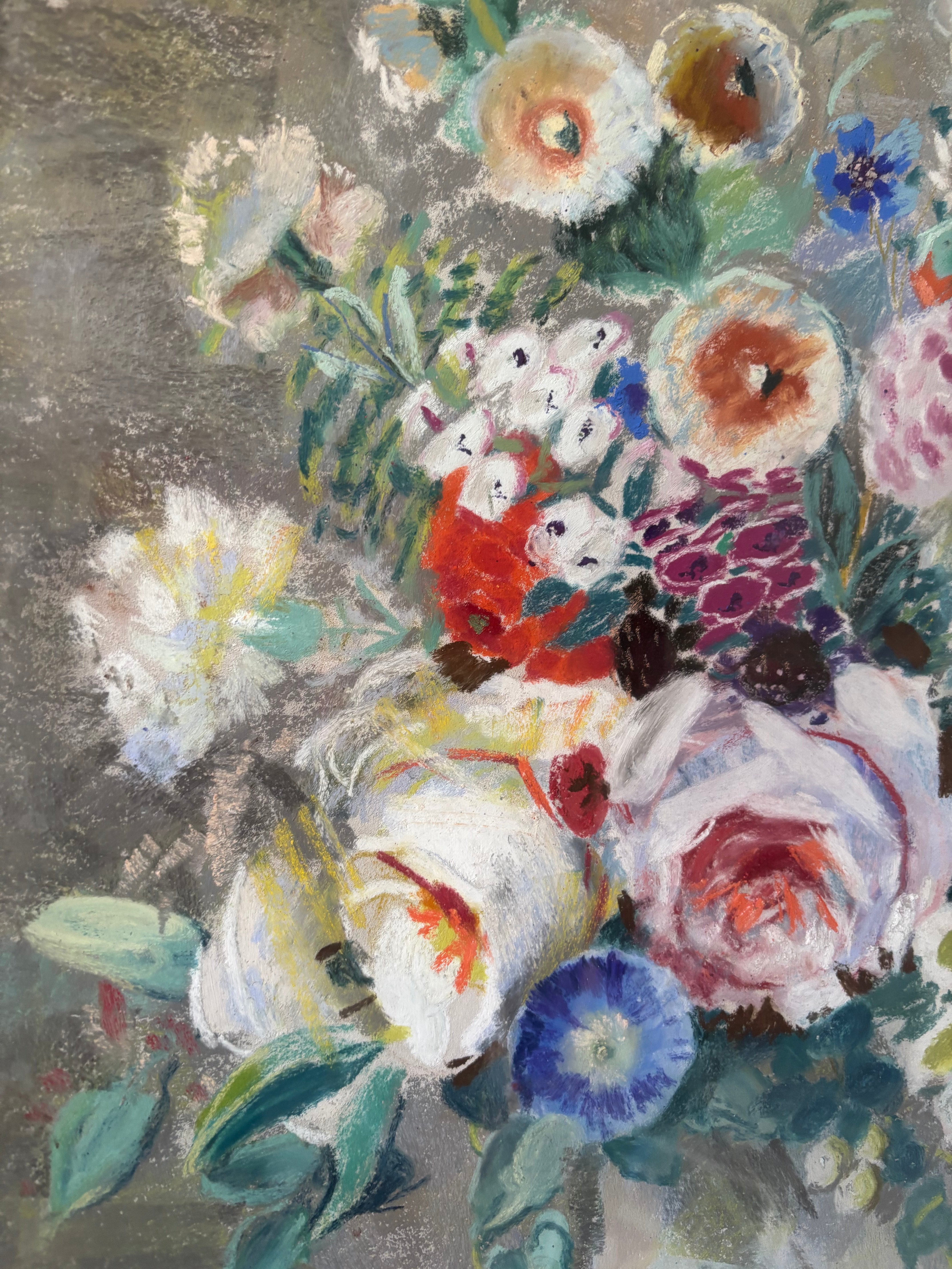 Summer Flowers in a Ginger Jar