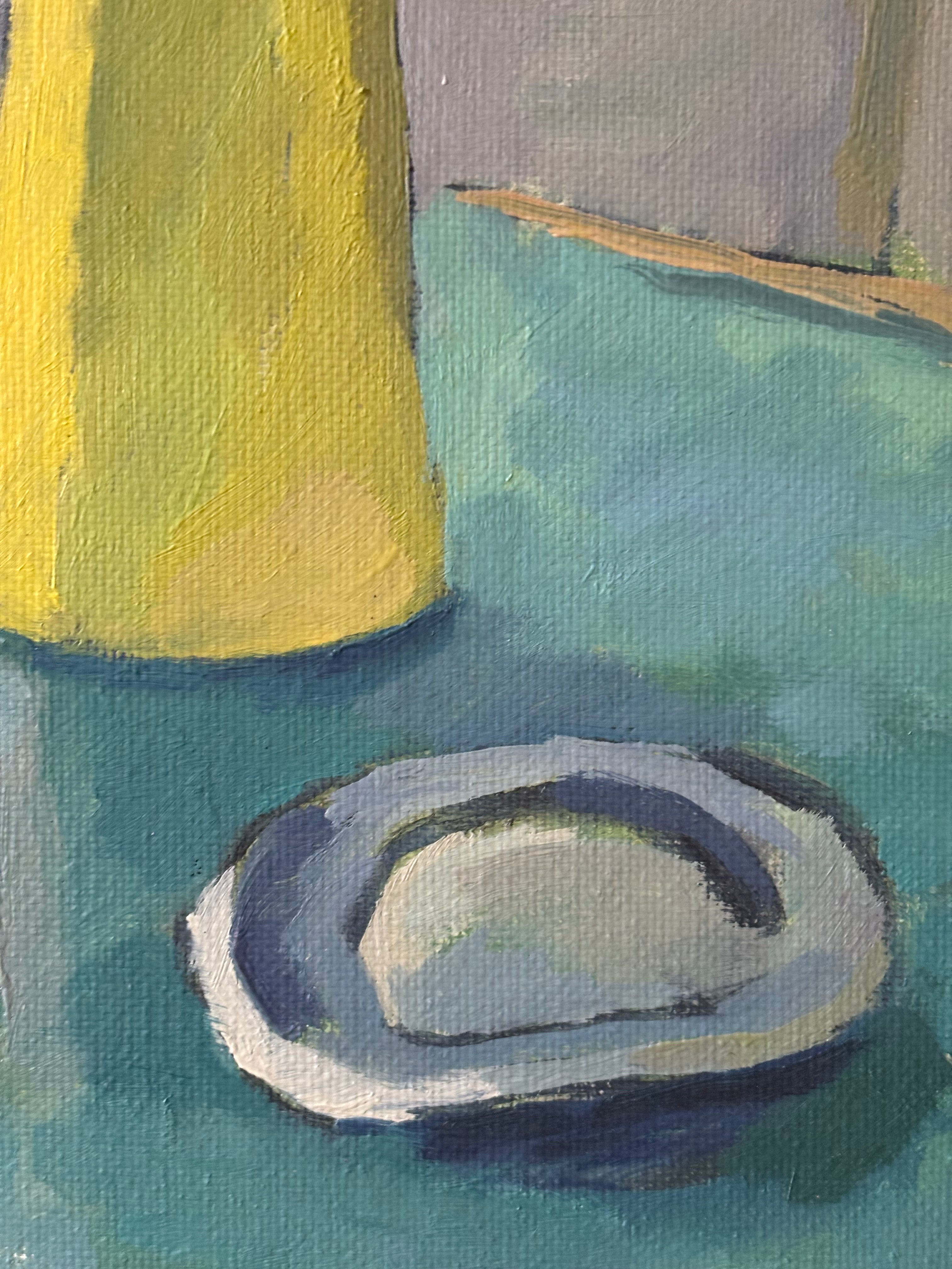 Roses in Yellow Vase