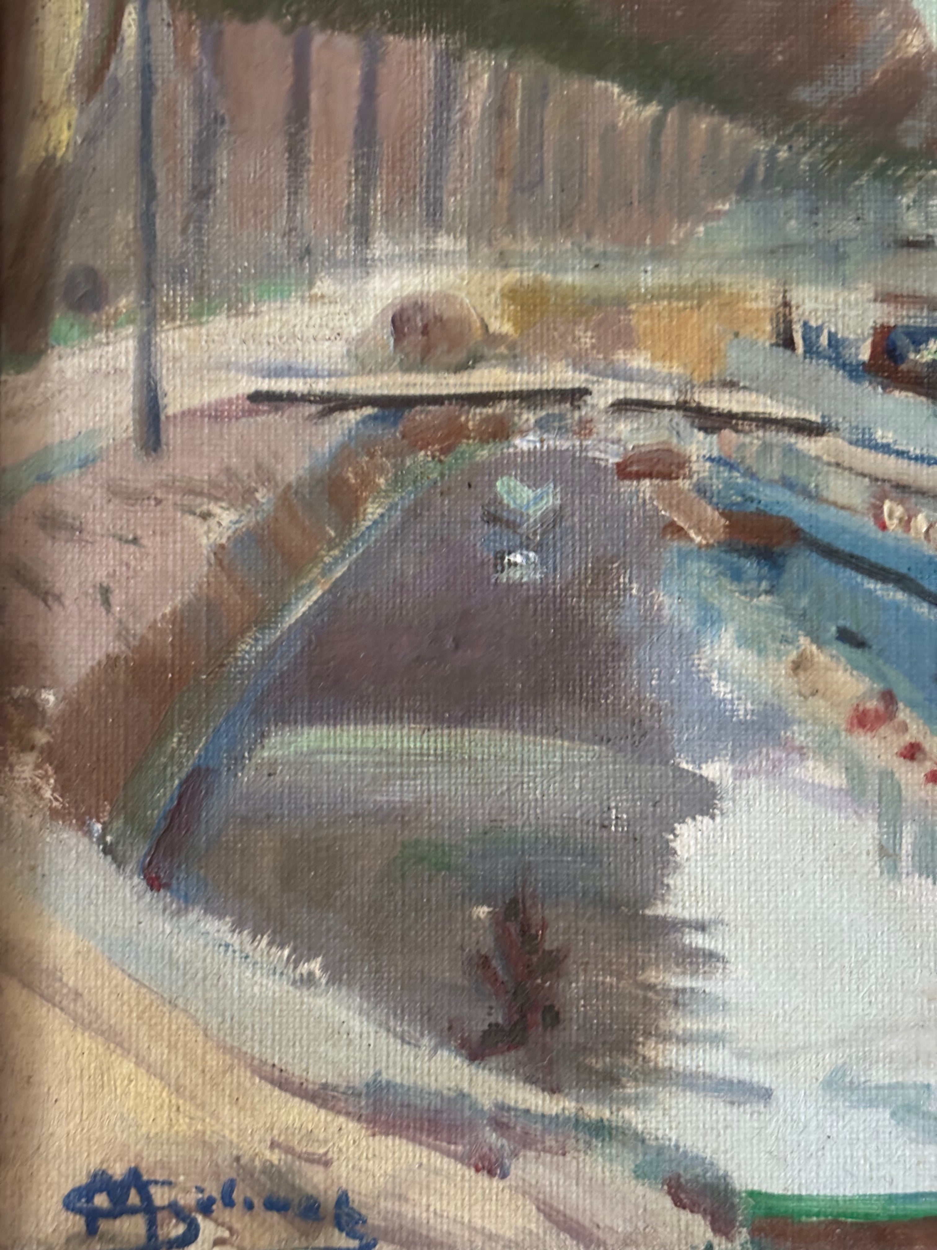 Barge in the Canal