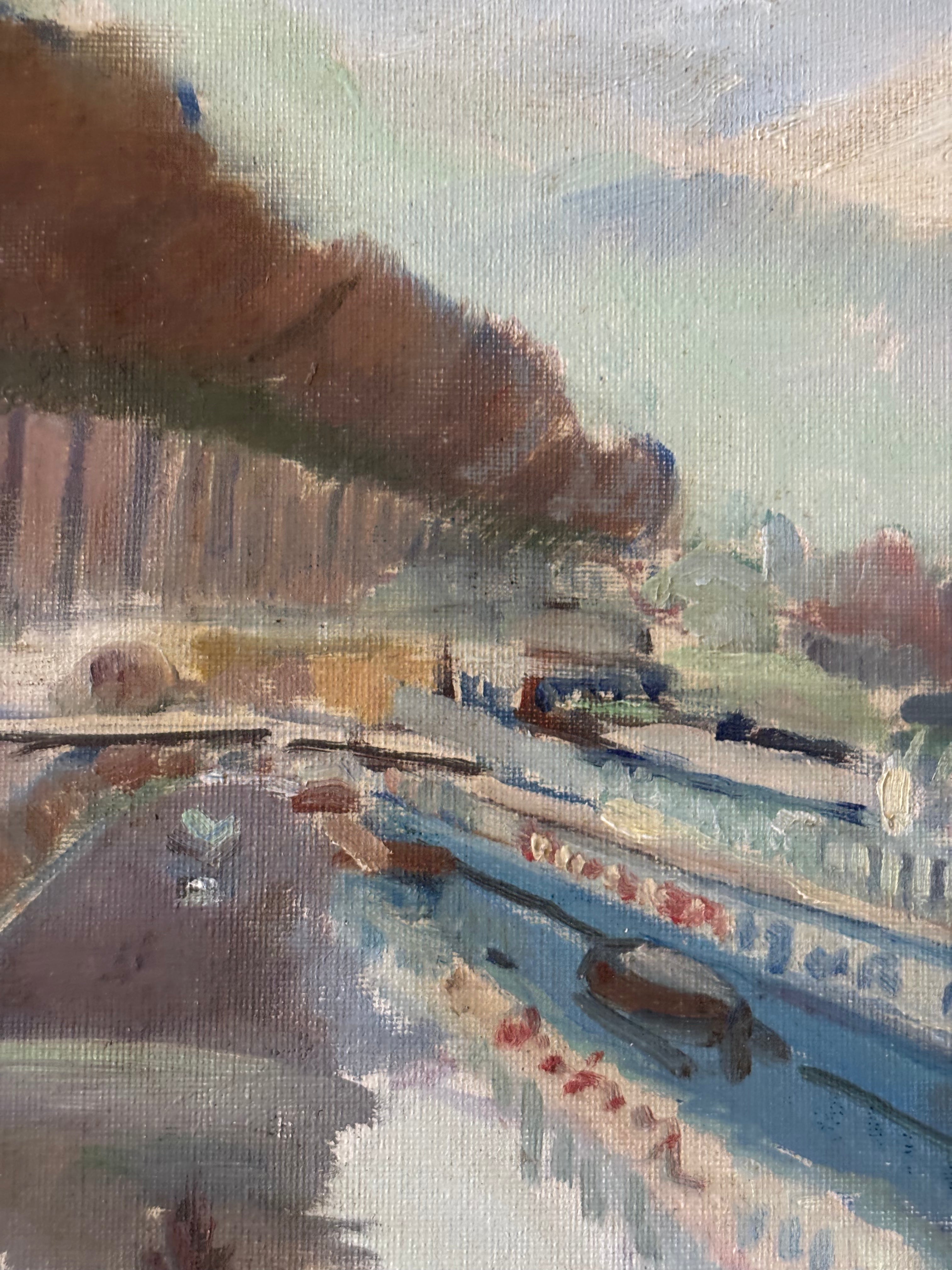 Barge in the Canal