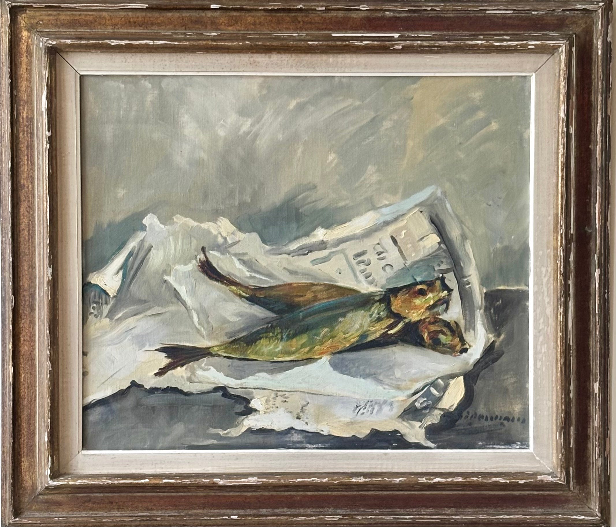 Herring on Newspaper