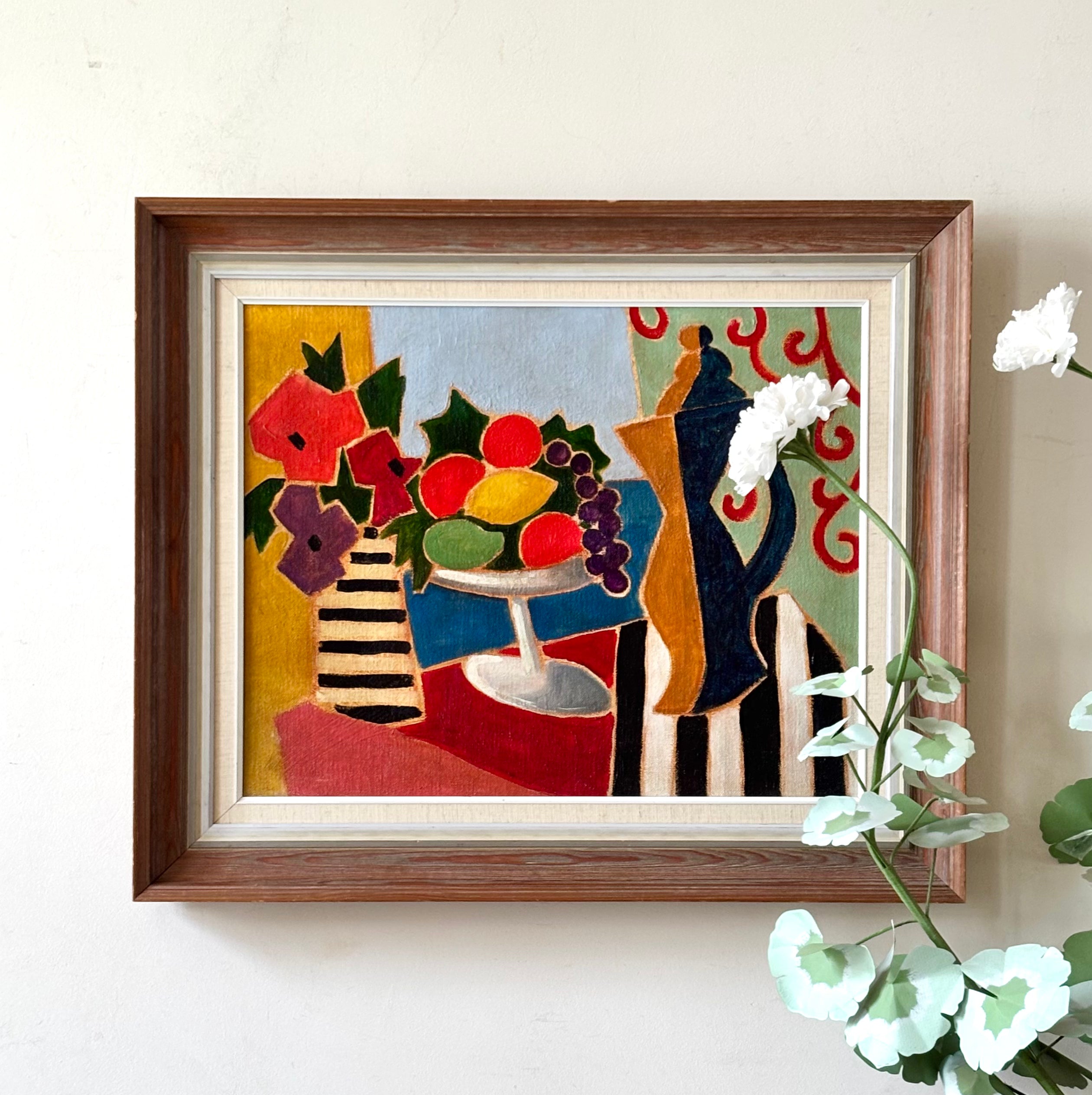 Fruit and Flowers with Stripes