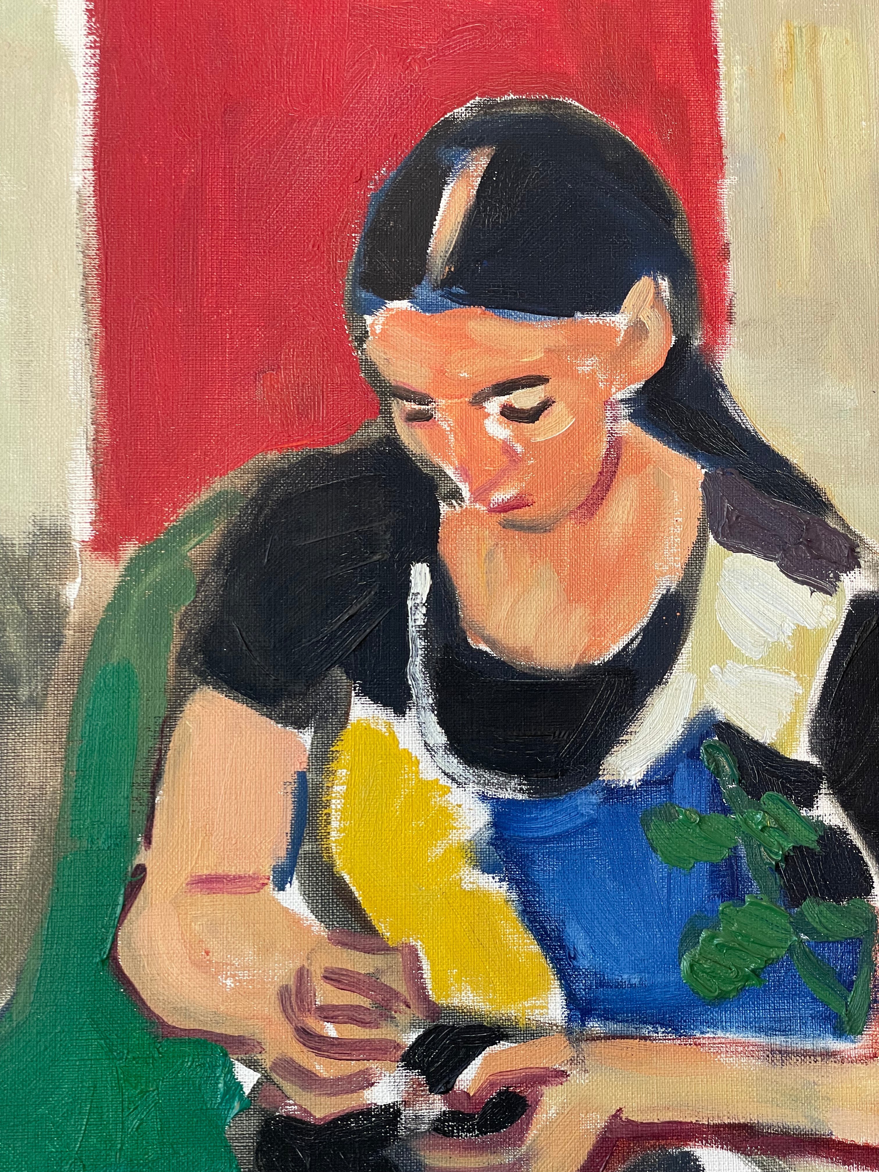 Sewing in Morning Light