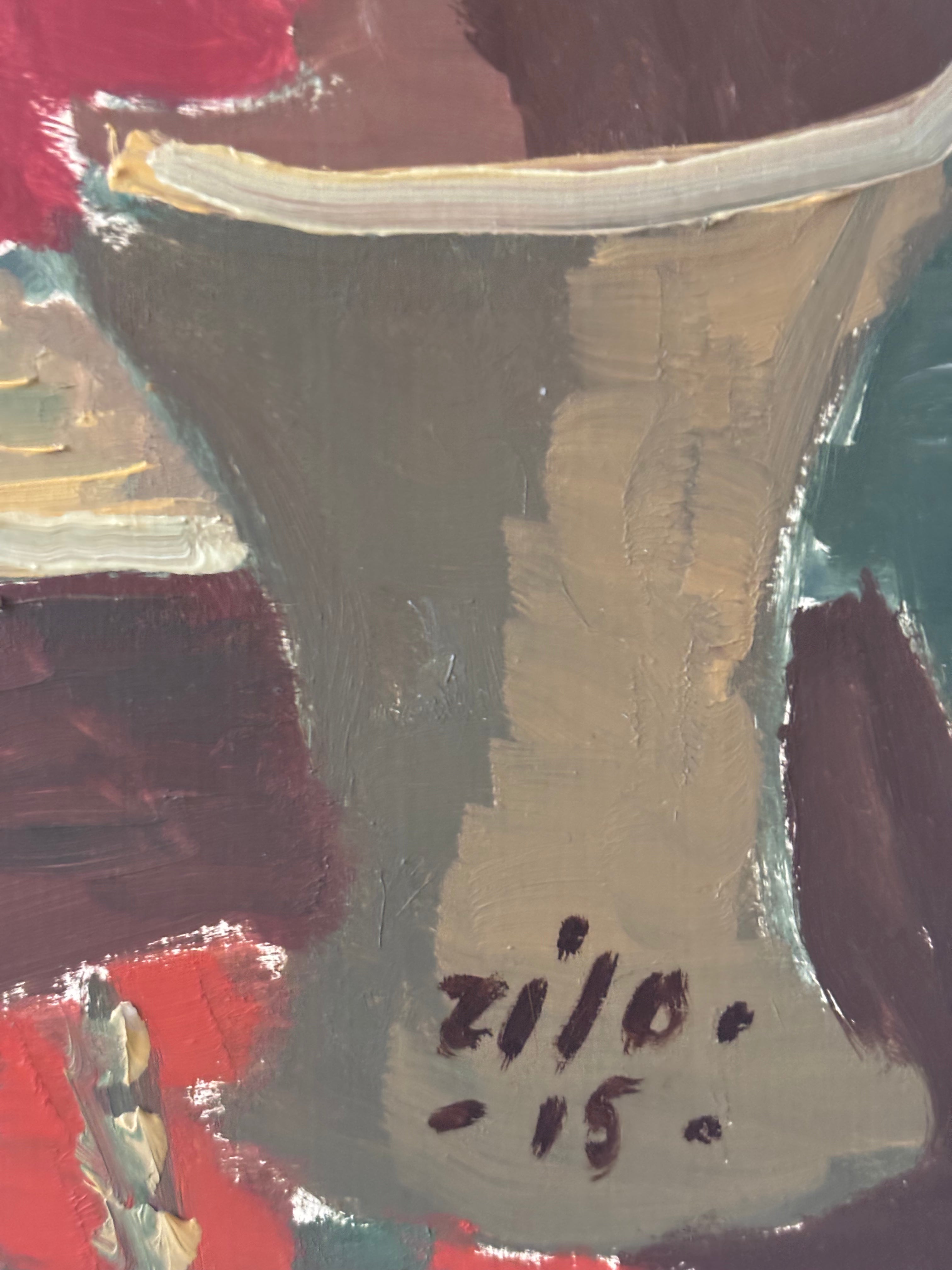 Geraniums on a Dressing Table