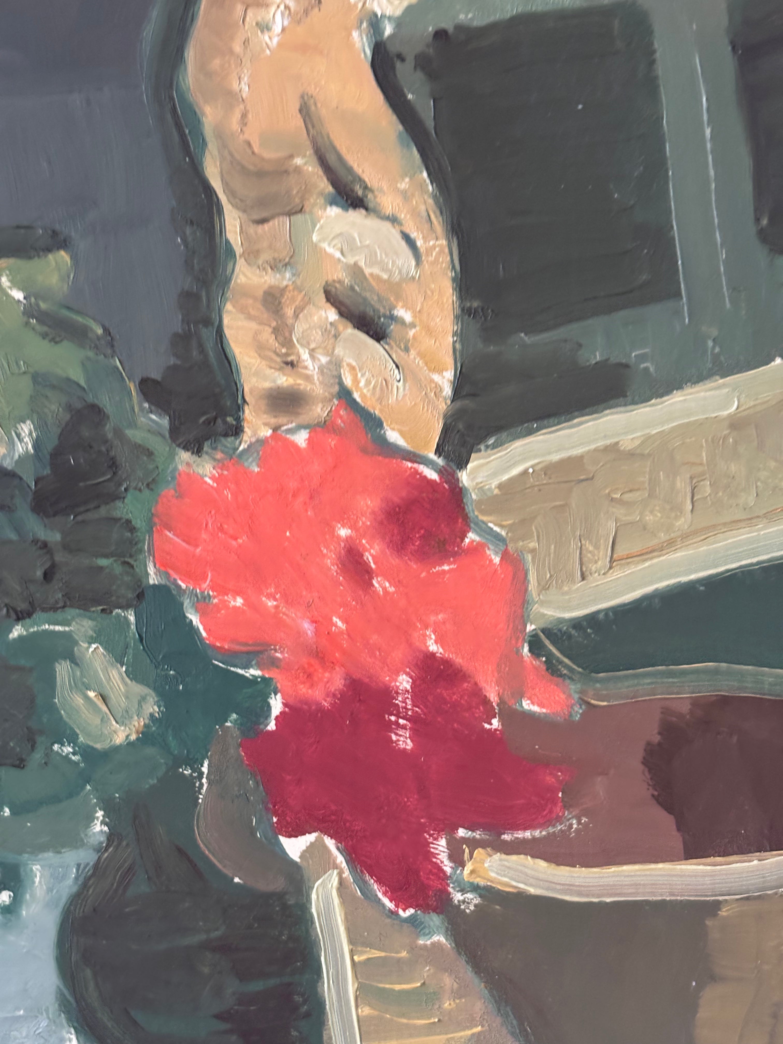 Geraniums on a Dressing Table