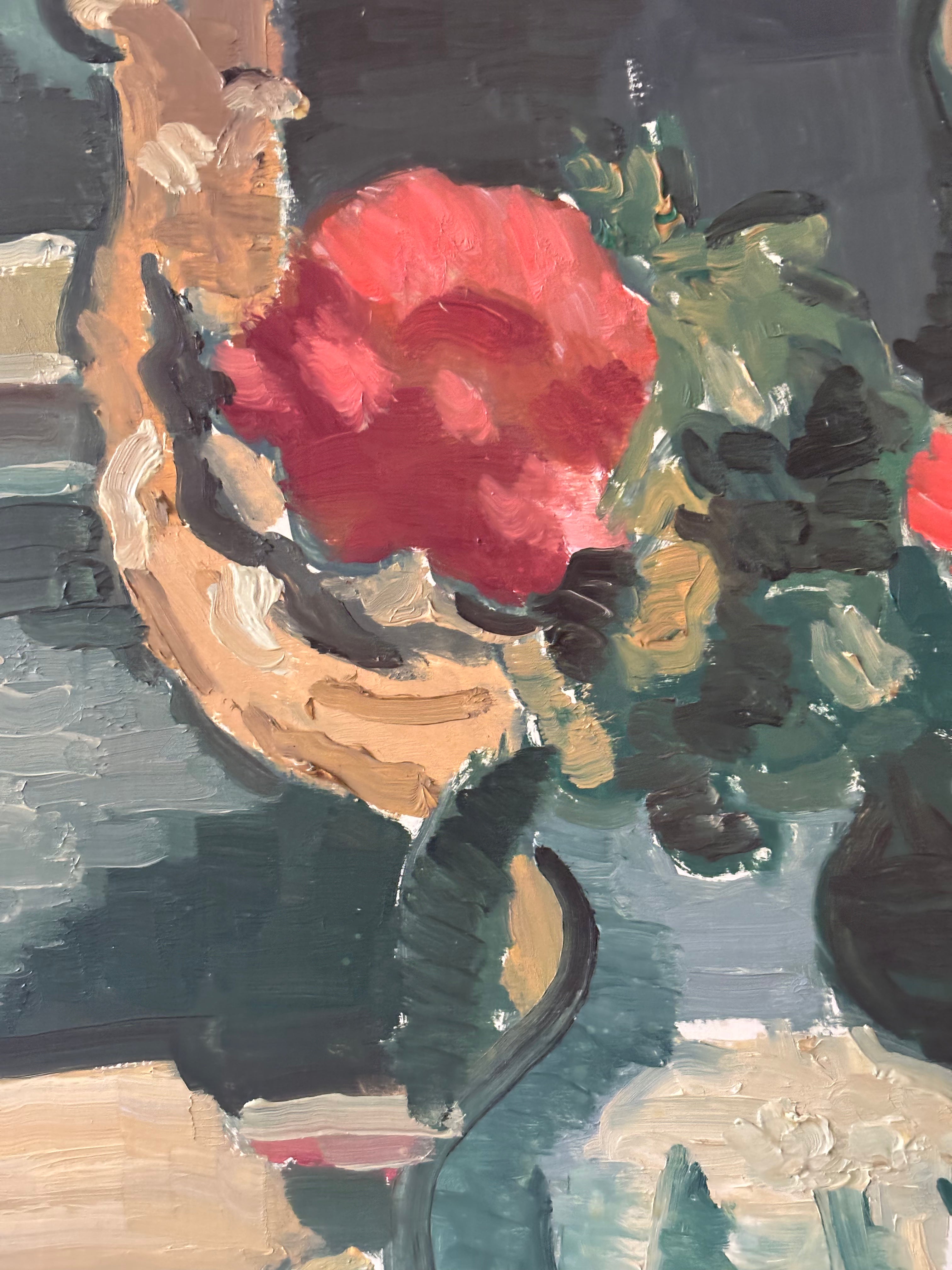 Geraniums on a Dressing Table