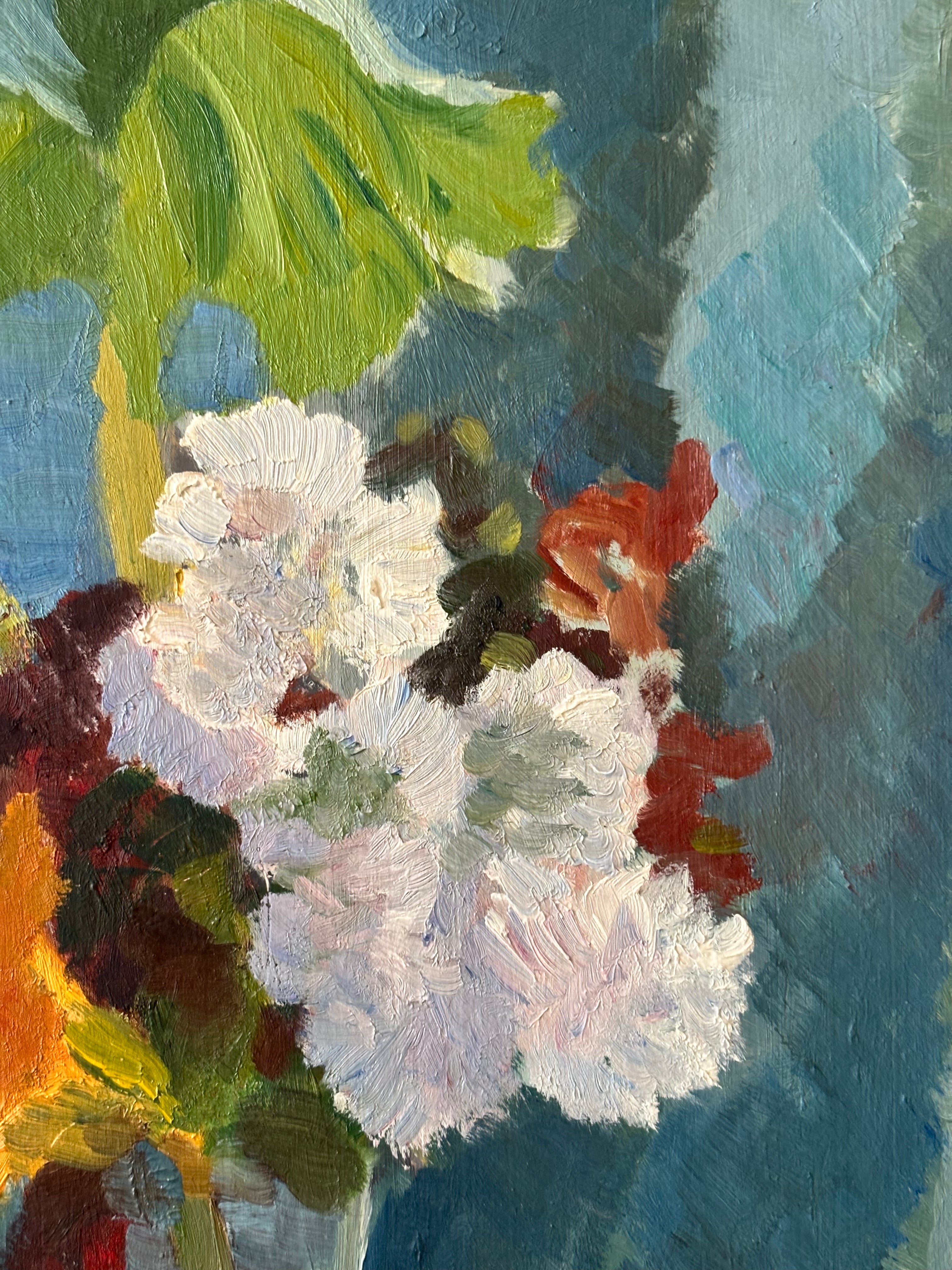 Summer Flowers in a Glass Vase