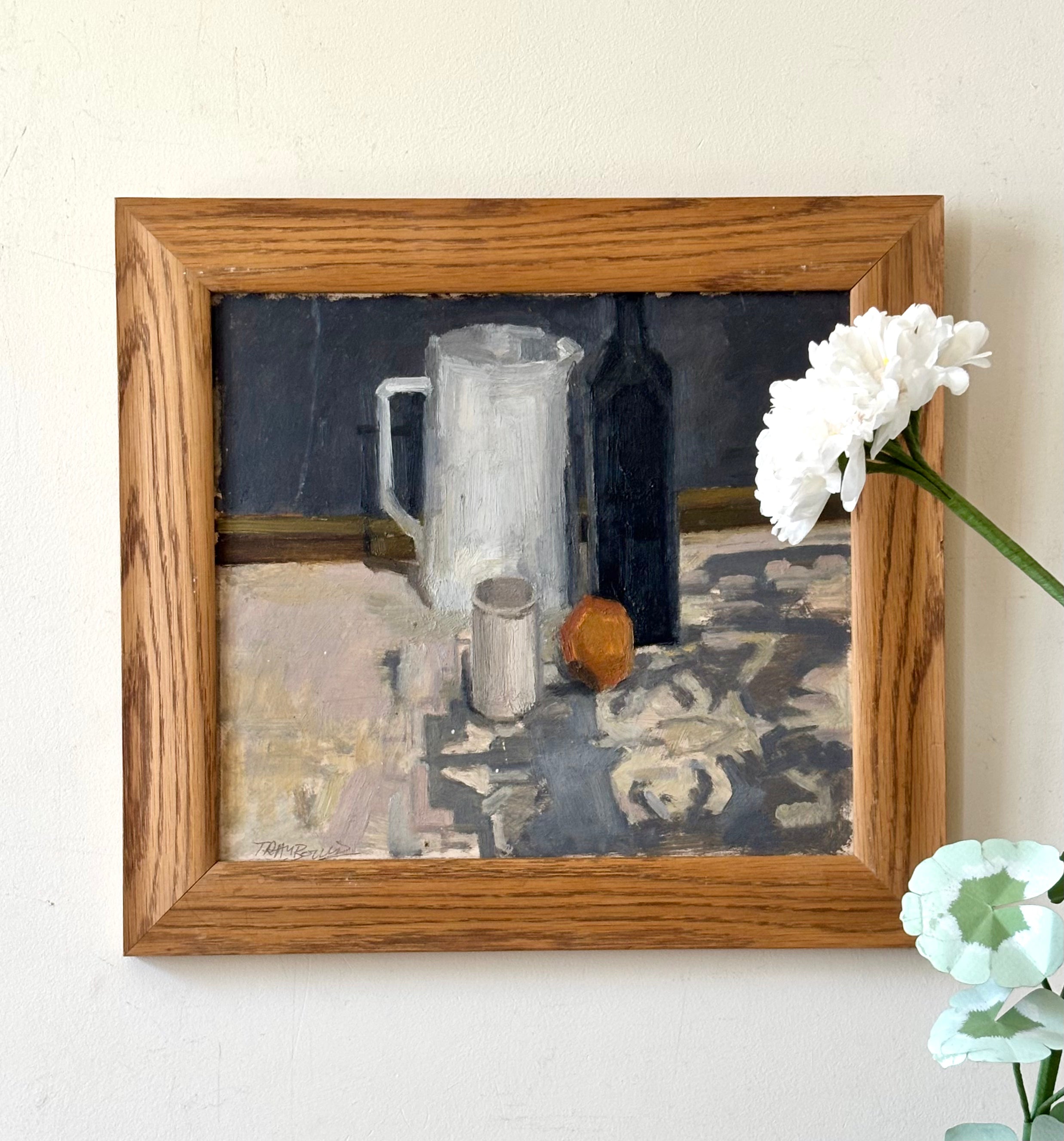 Still Life with Orange and Milk Jug