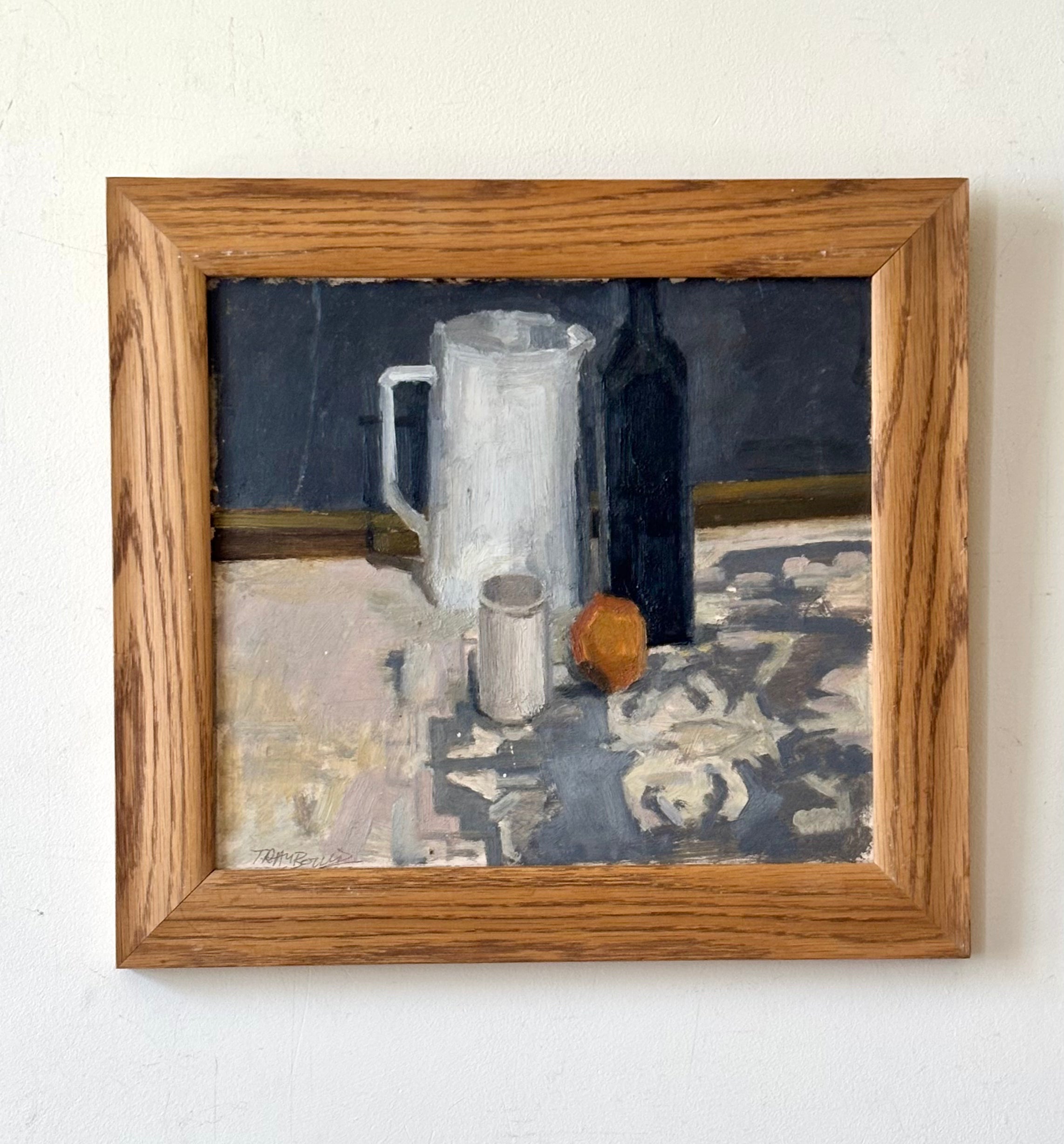 Still Life with Orange and Milk Jug
