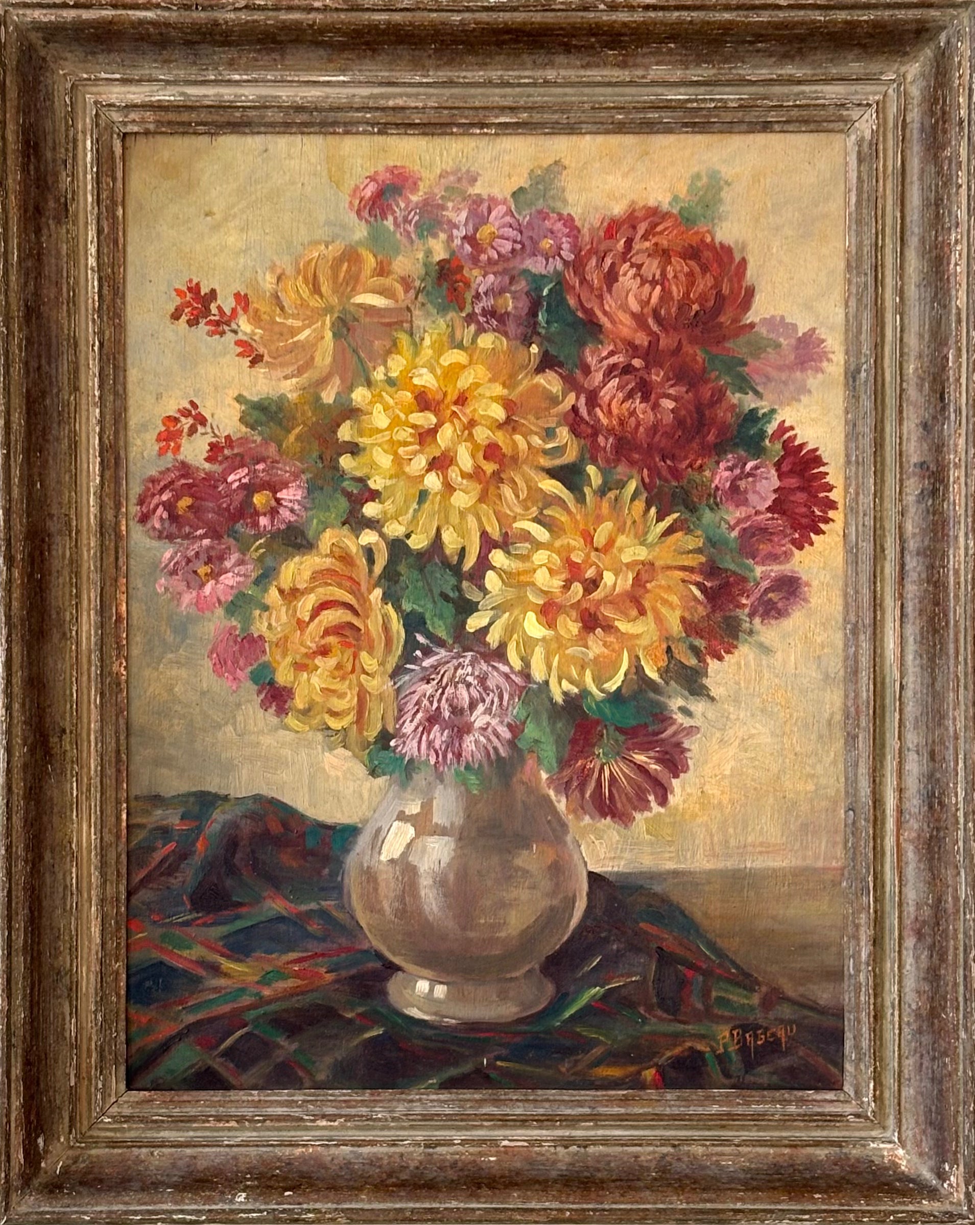 Yellow and Pink Dahlias