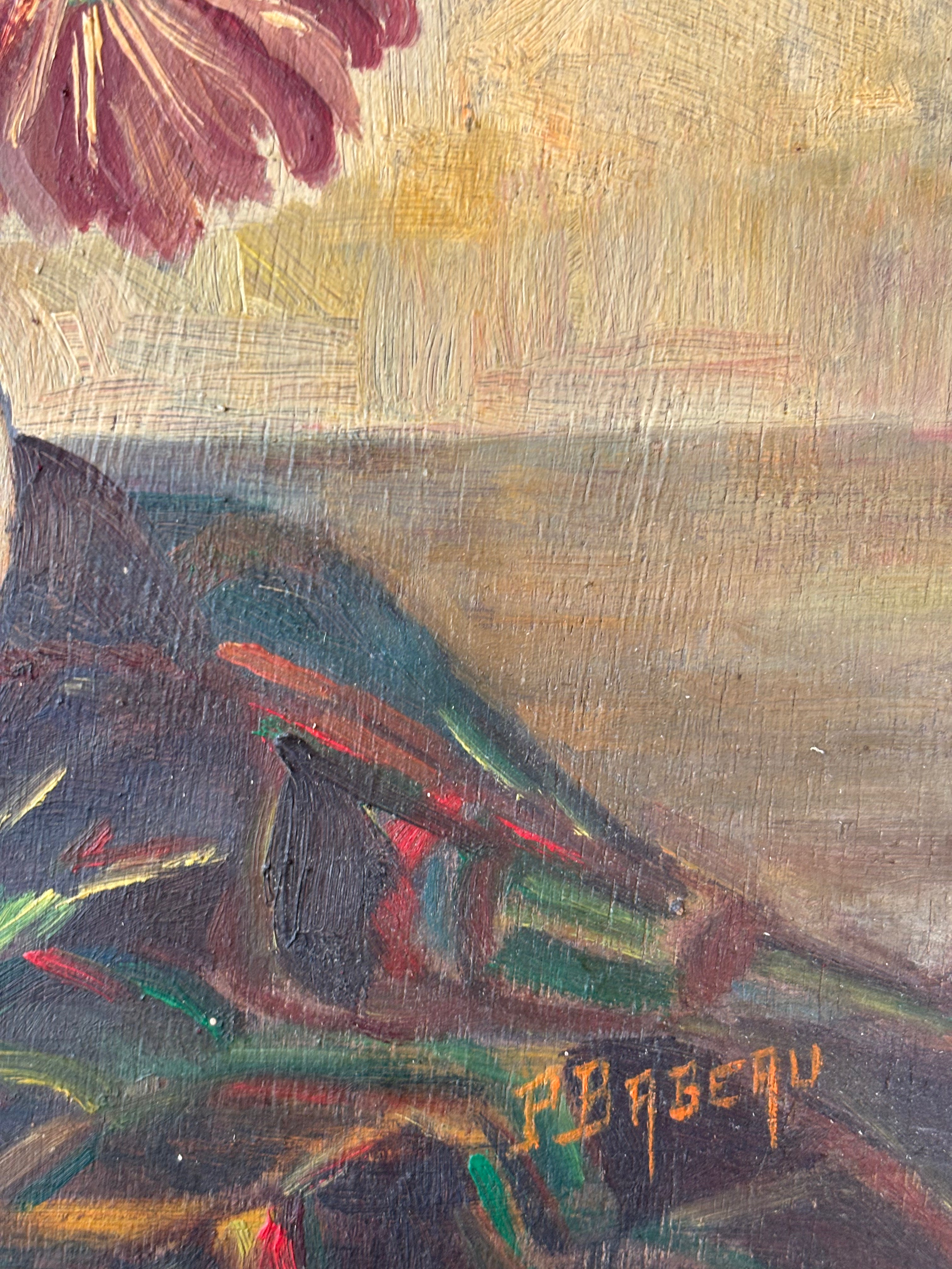 Yellow and Pink Dahlias