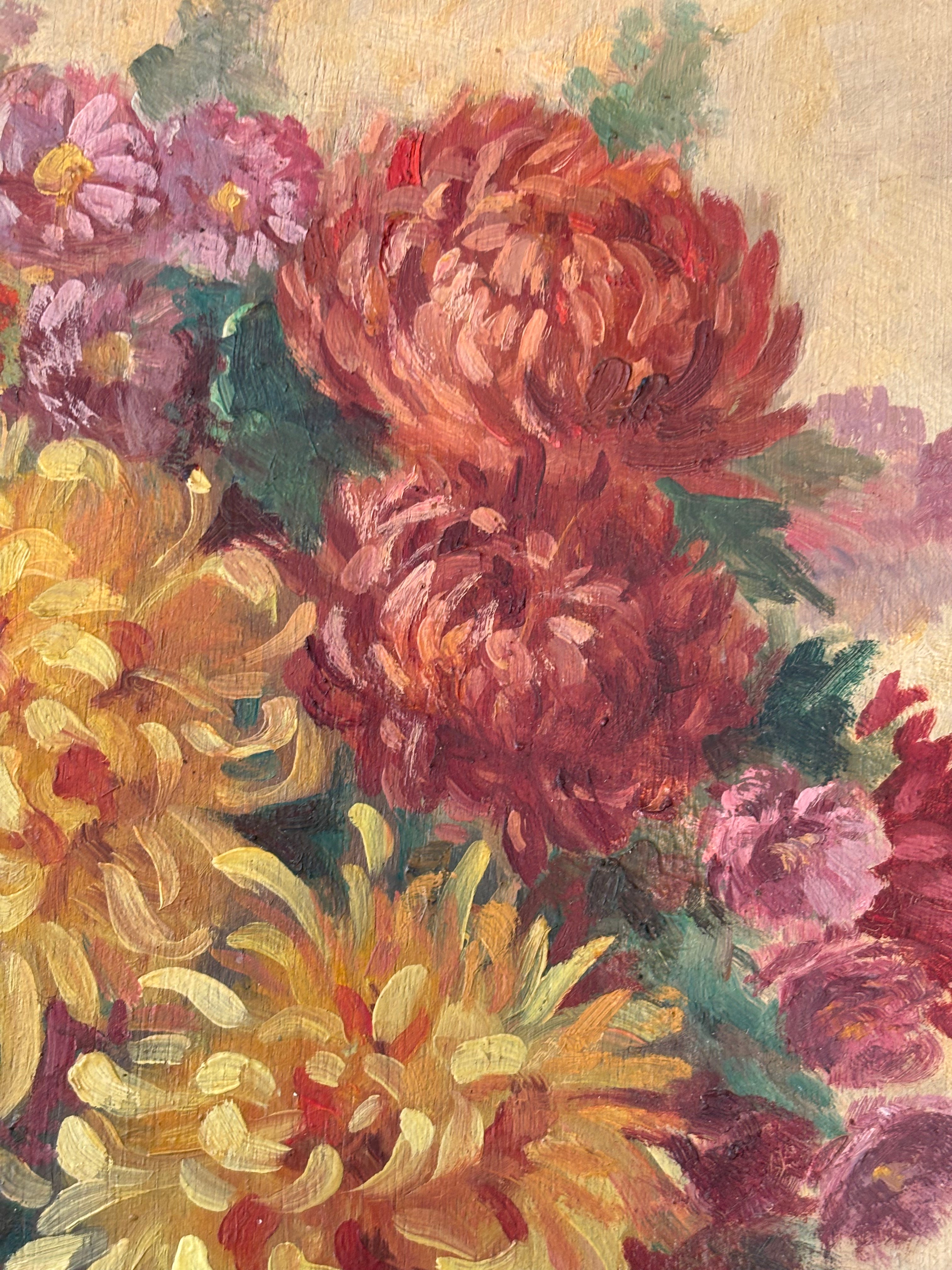 Yellow and Pink Dahlias