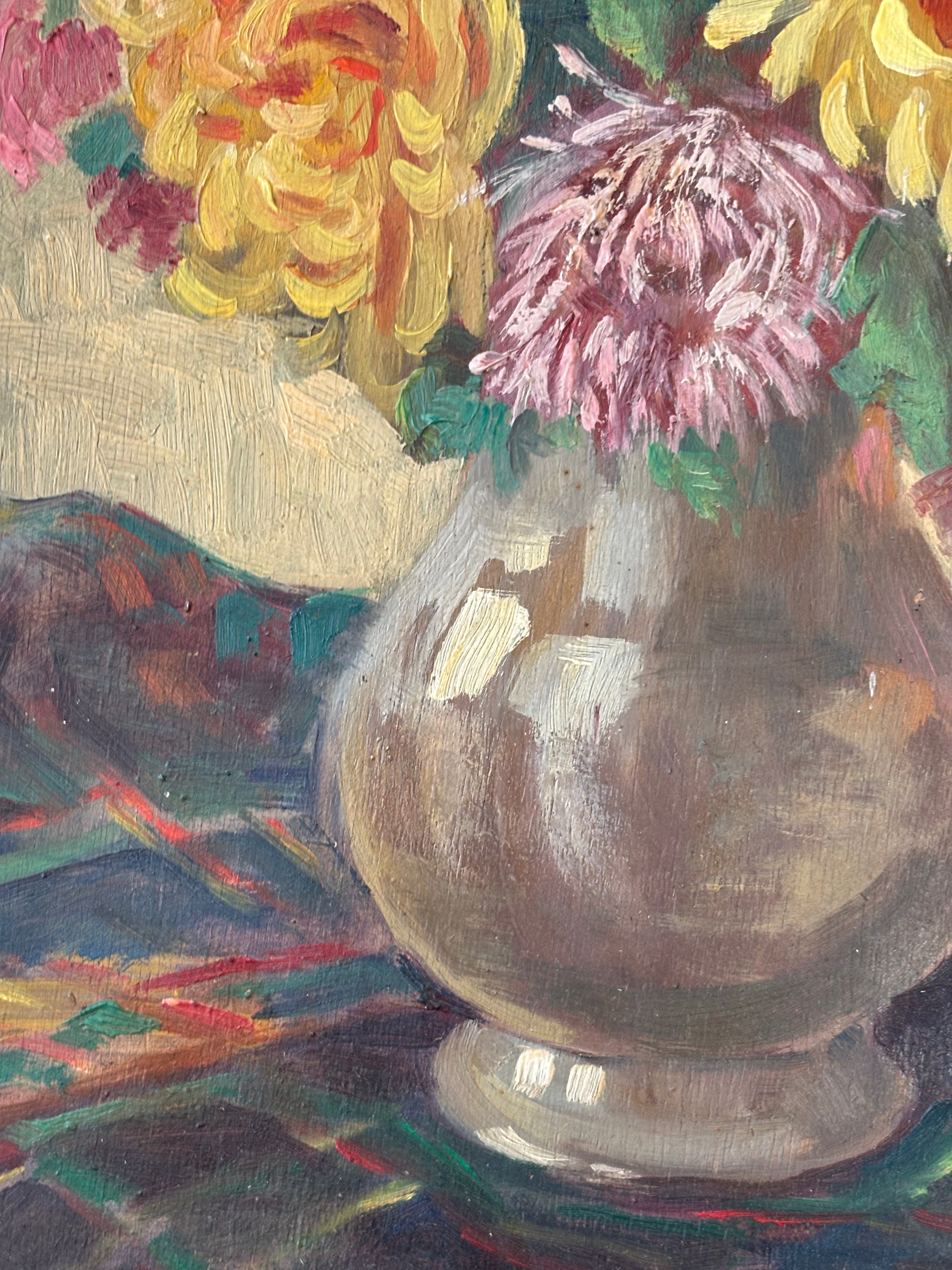 Yellow and Pink Dahlias