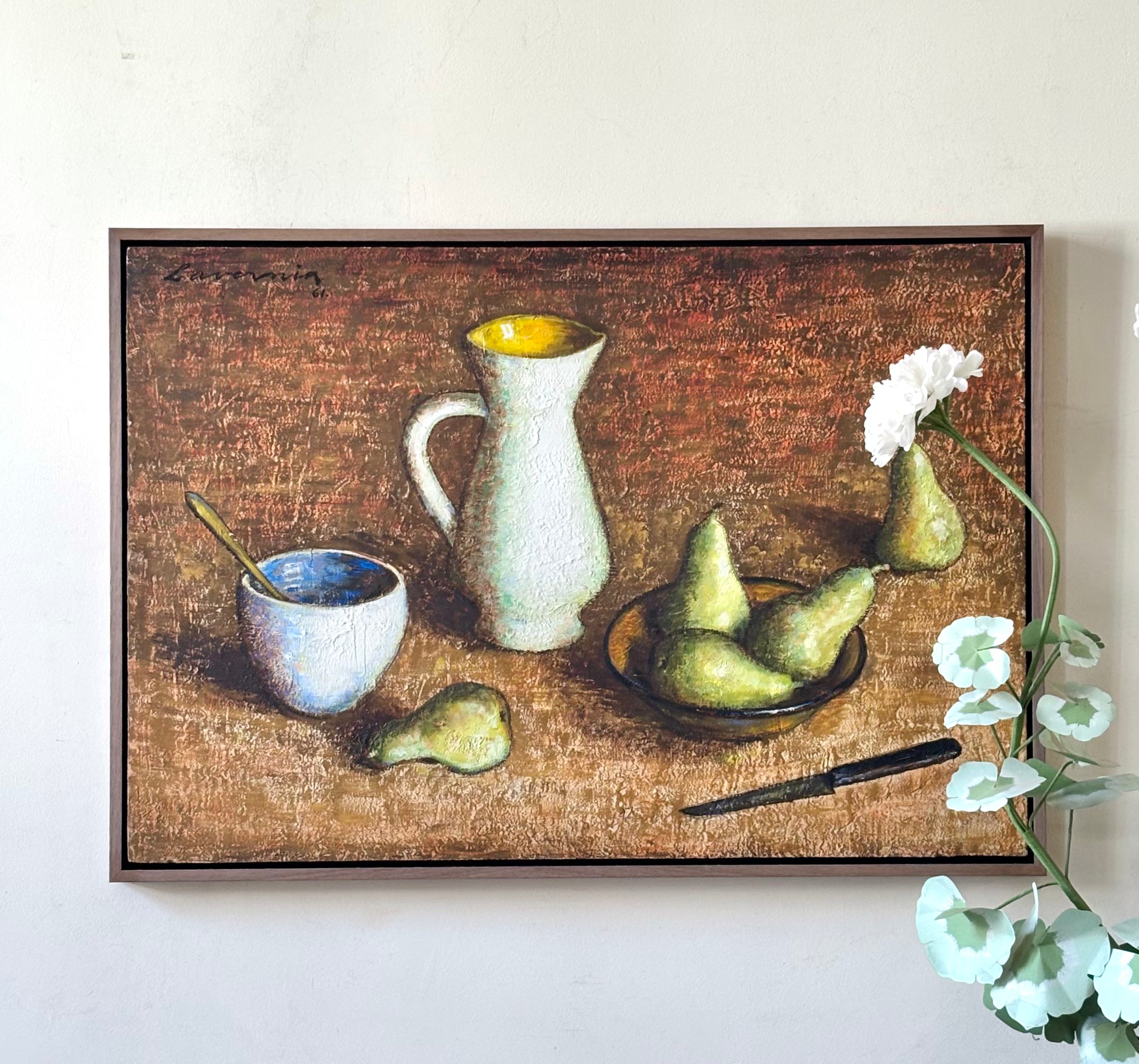 Still Life with Pears and Jug