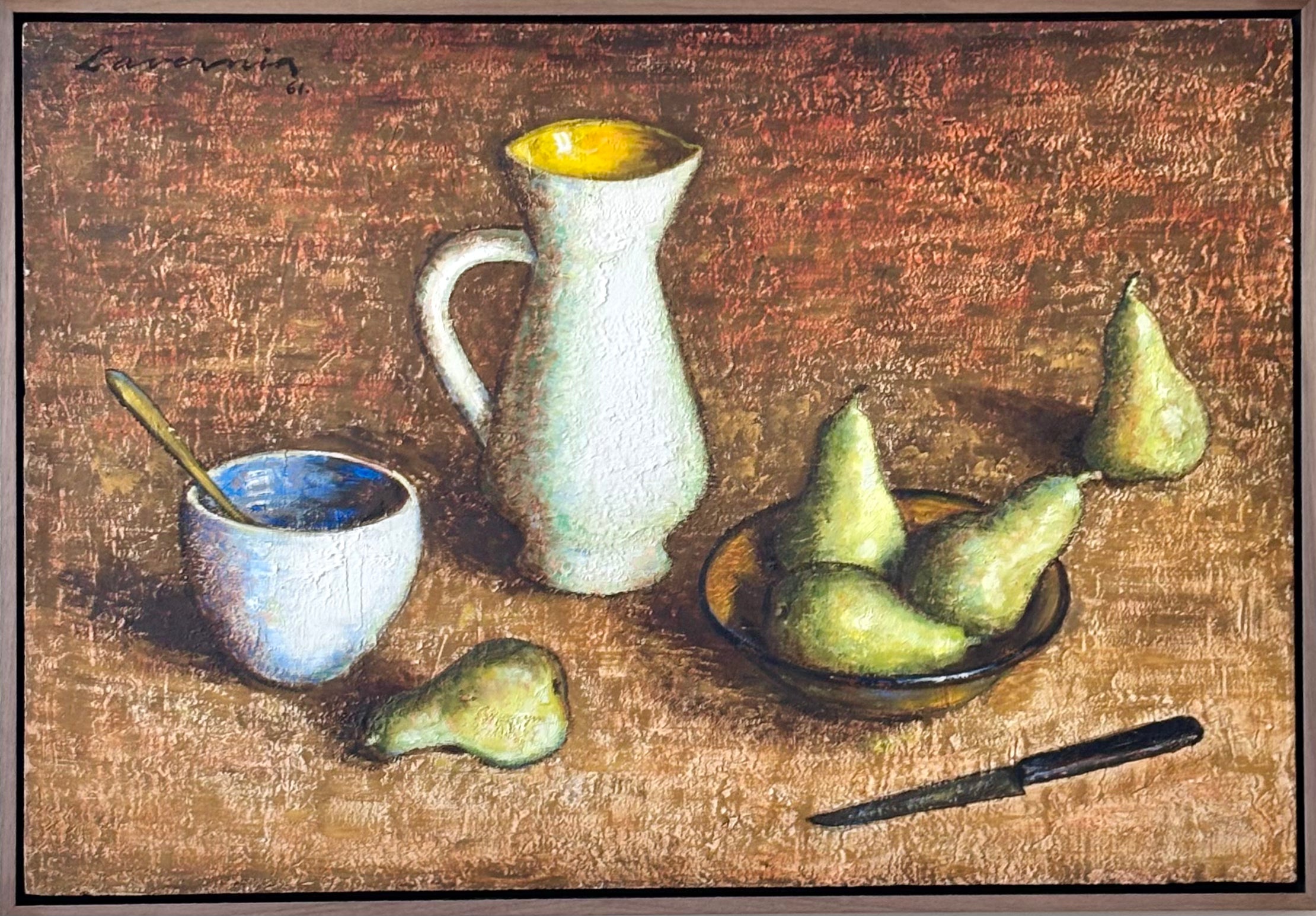 Still Life with Pears and Jug