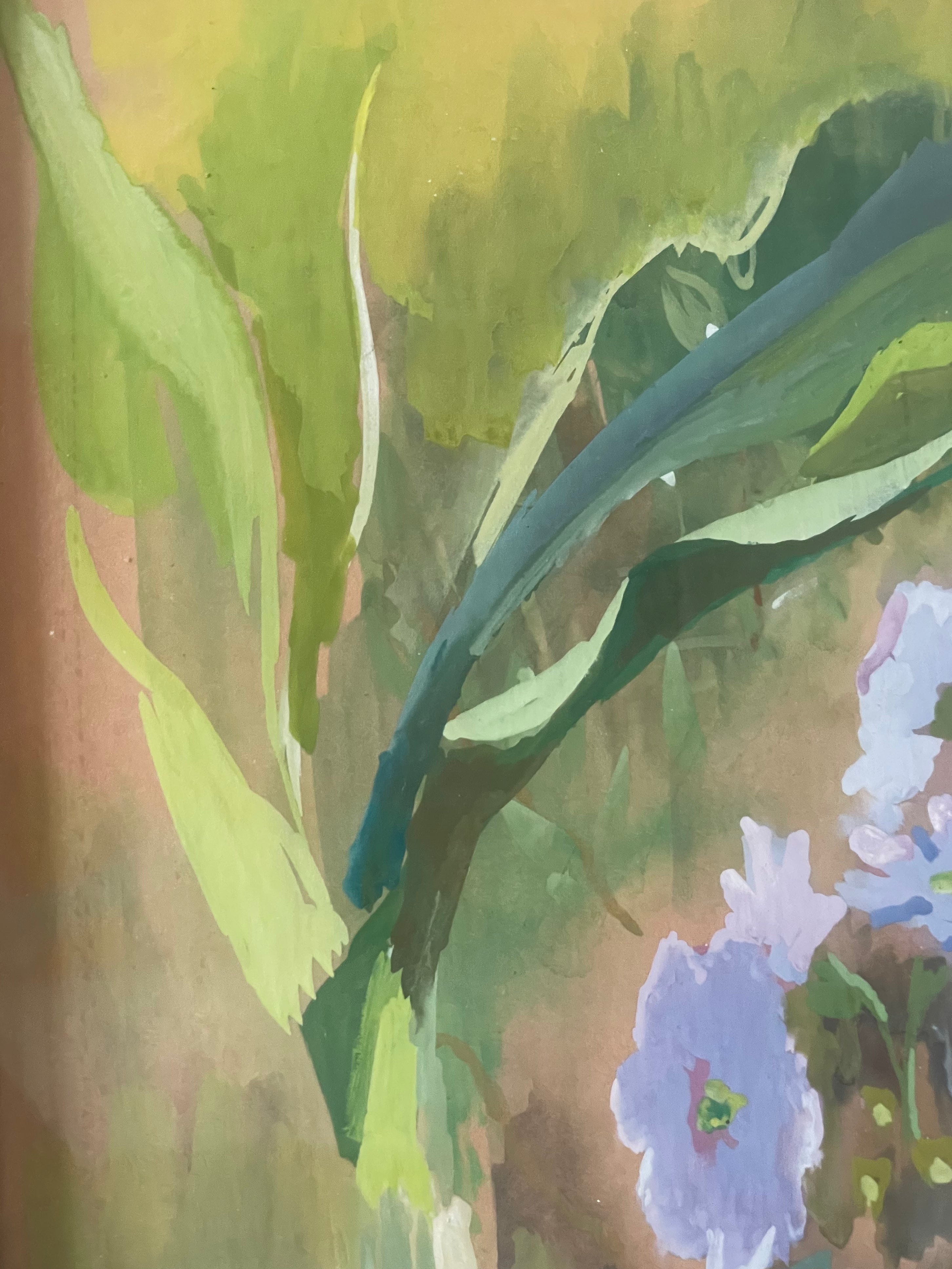 Pink and Blue Flowers