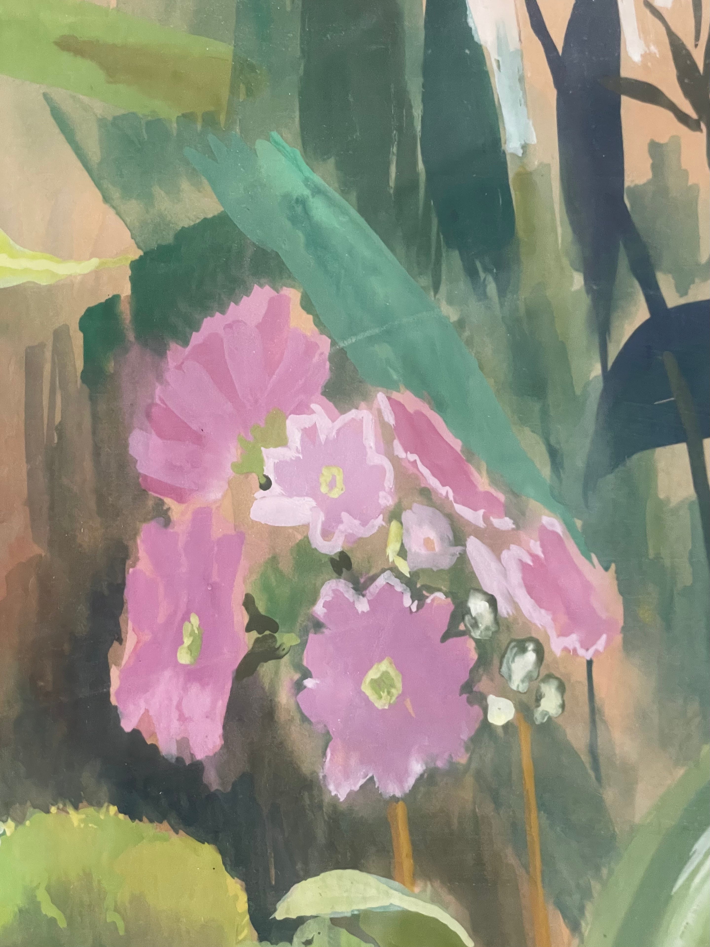 Pink and Blue Flowers