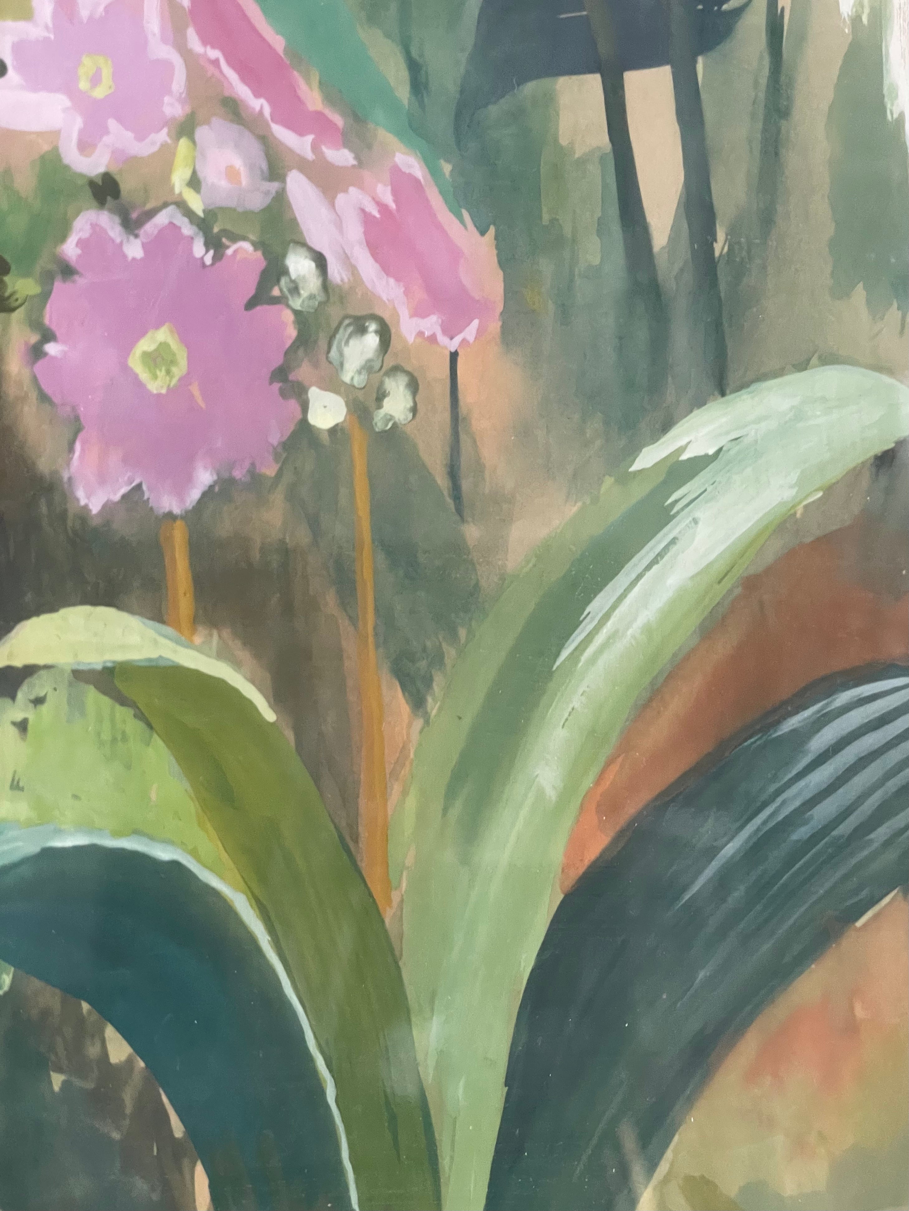 Pink and Blue Flowers