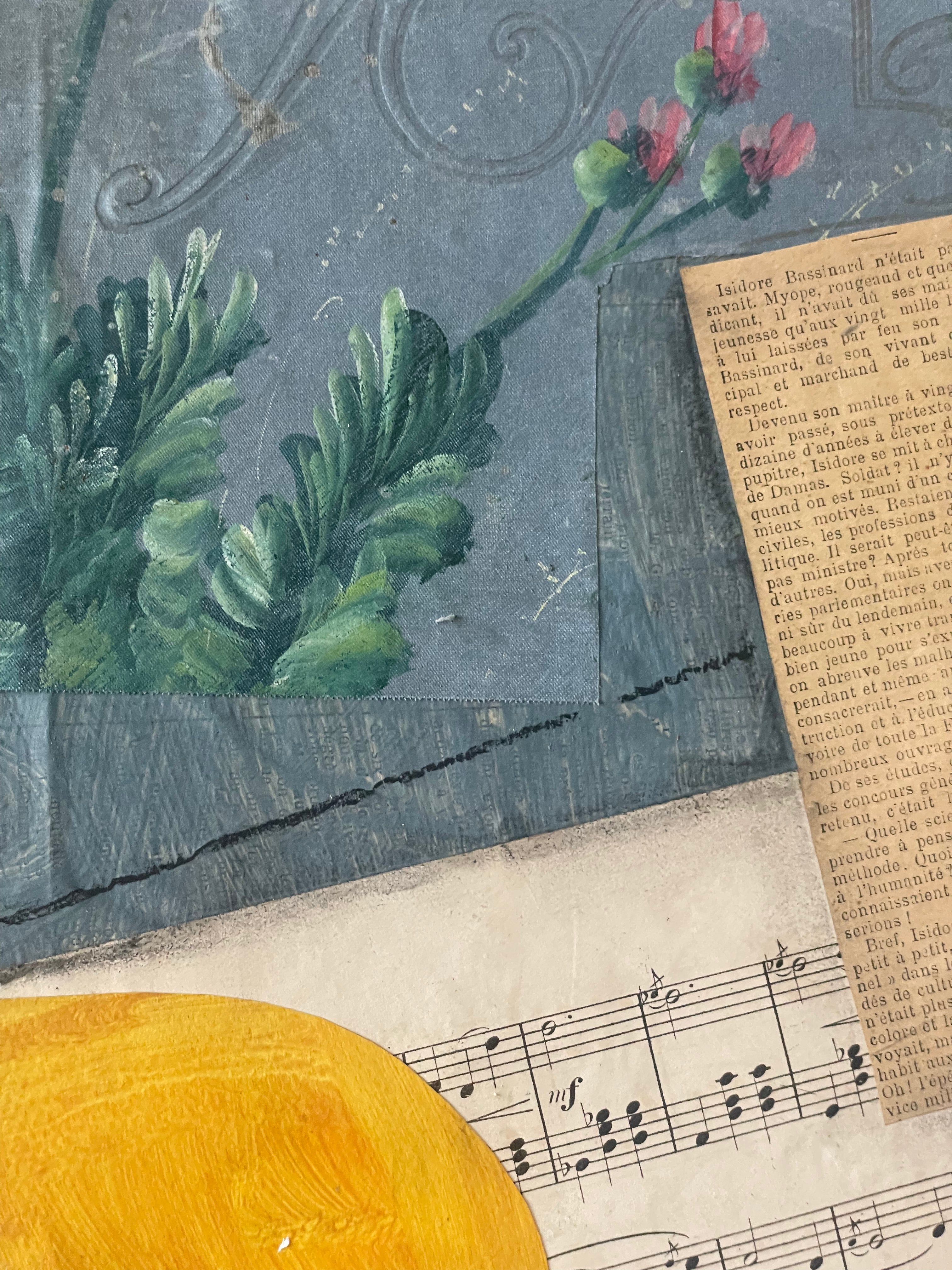 Flowers and Guitar Collage