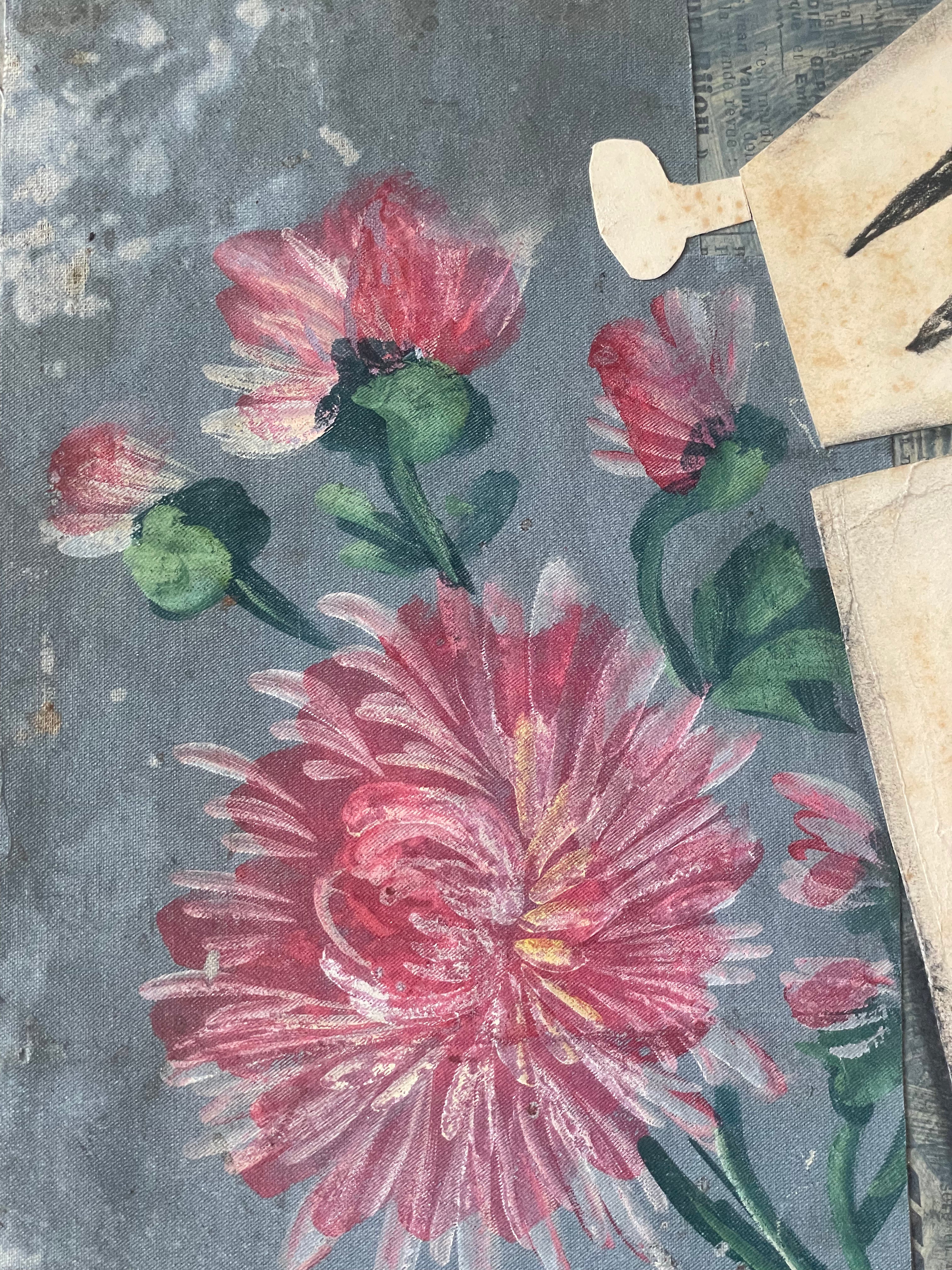 Flowers and Guitar Collage