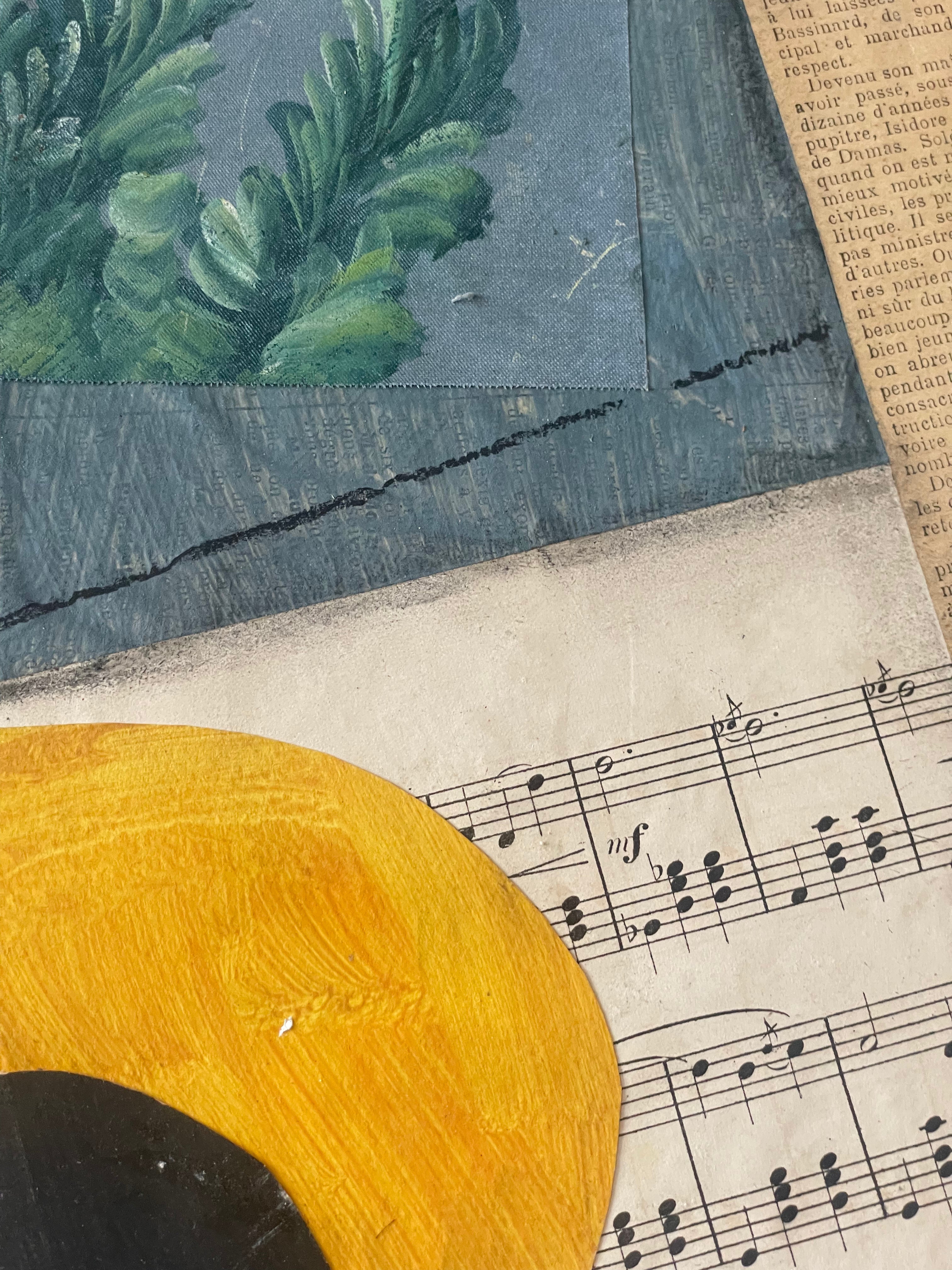 Flowers and Guitar Collage