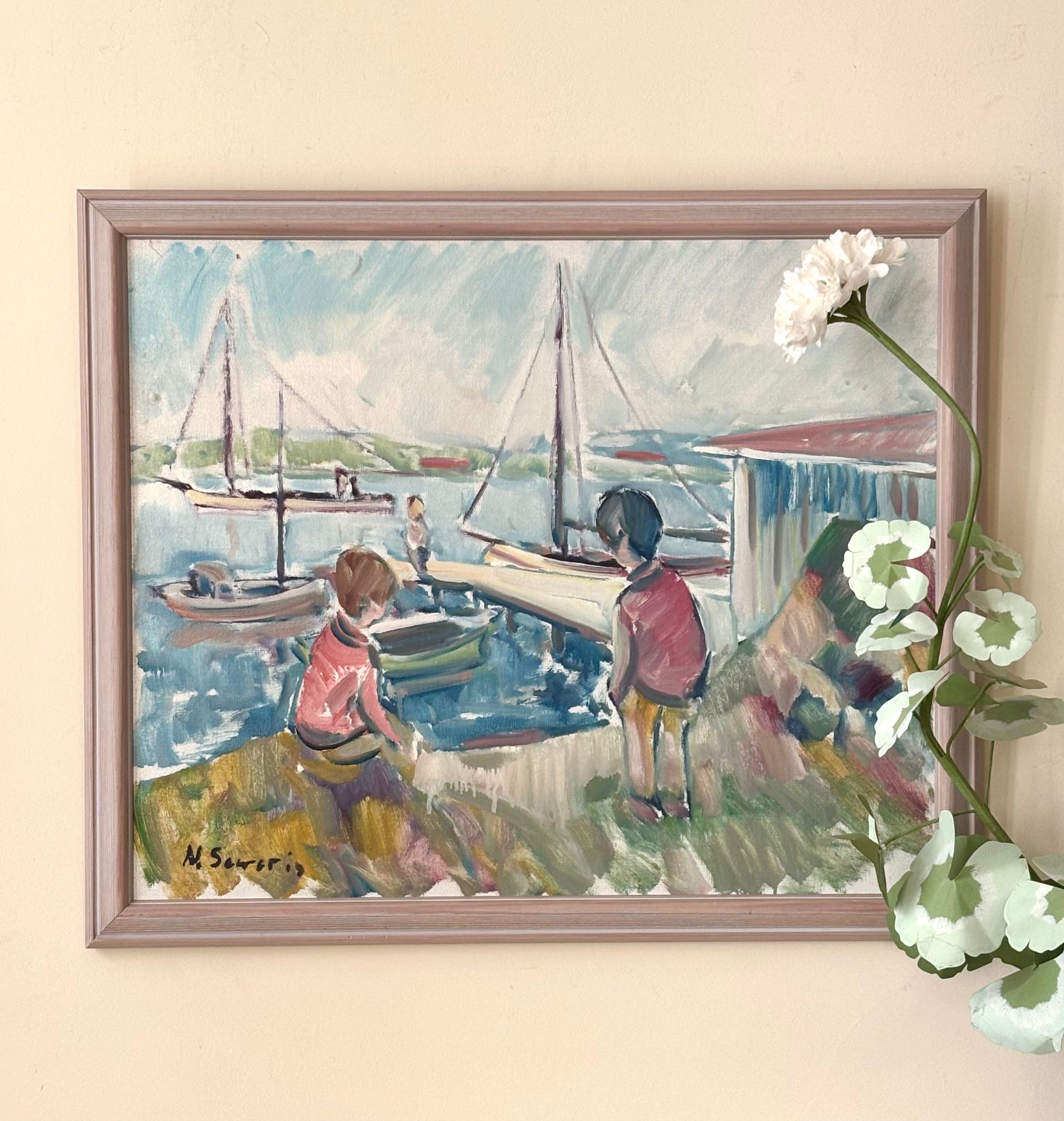 Boys with Sailing Ships