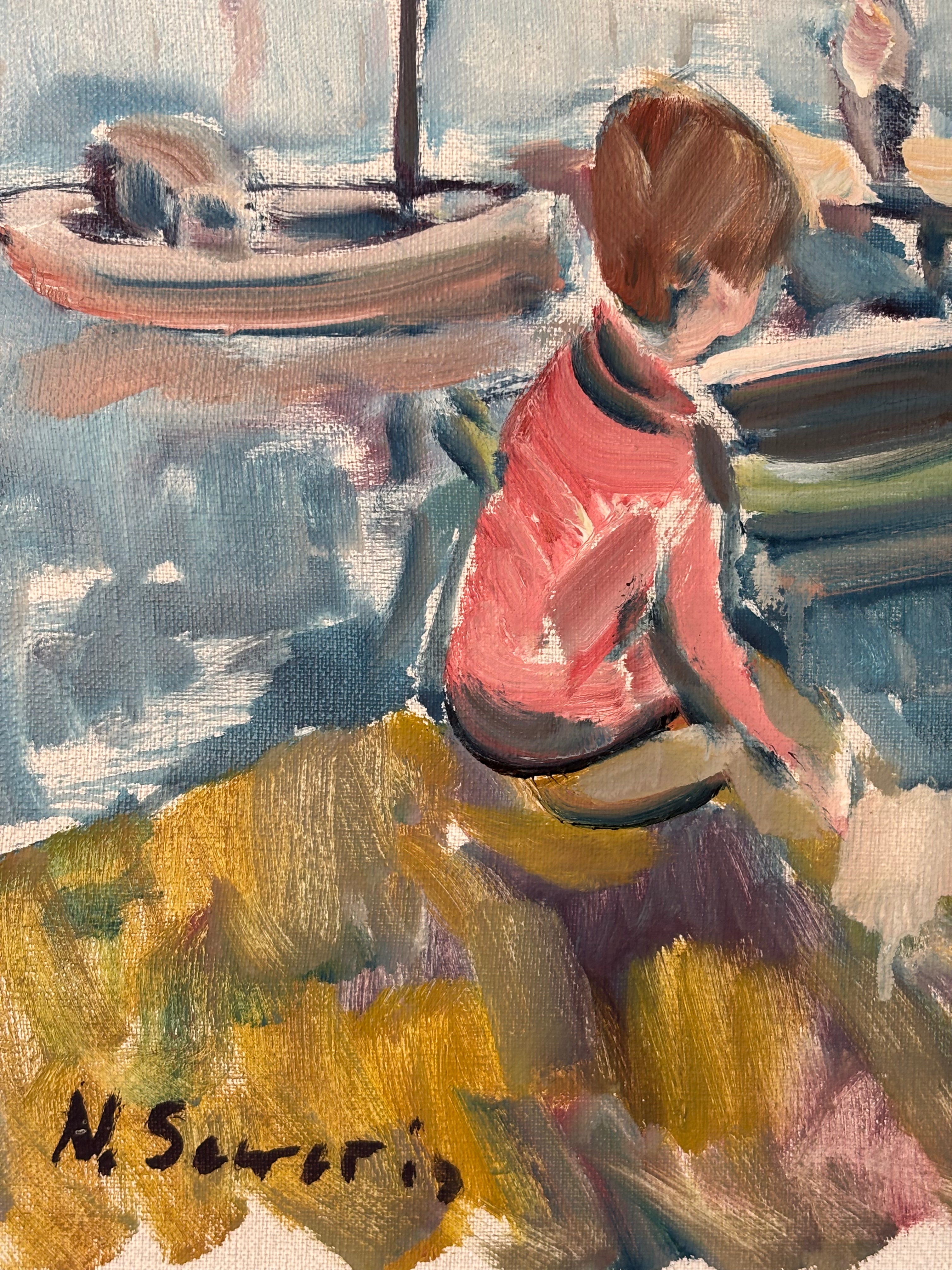 Boys with Sailing Ships