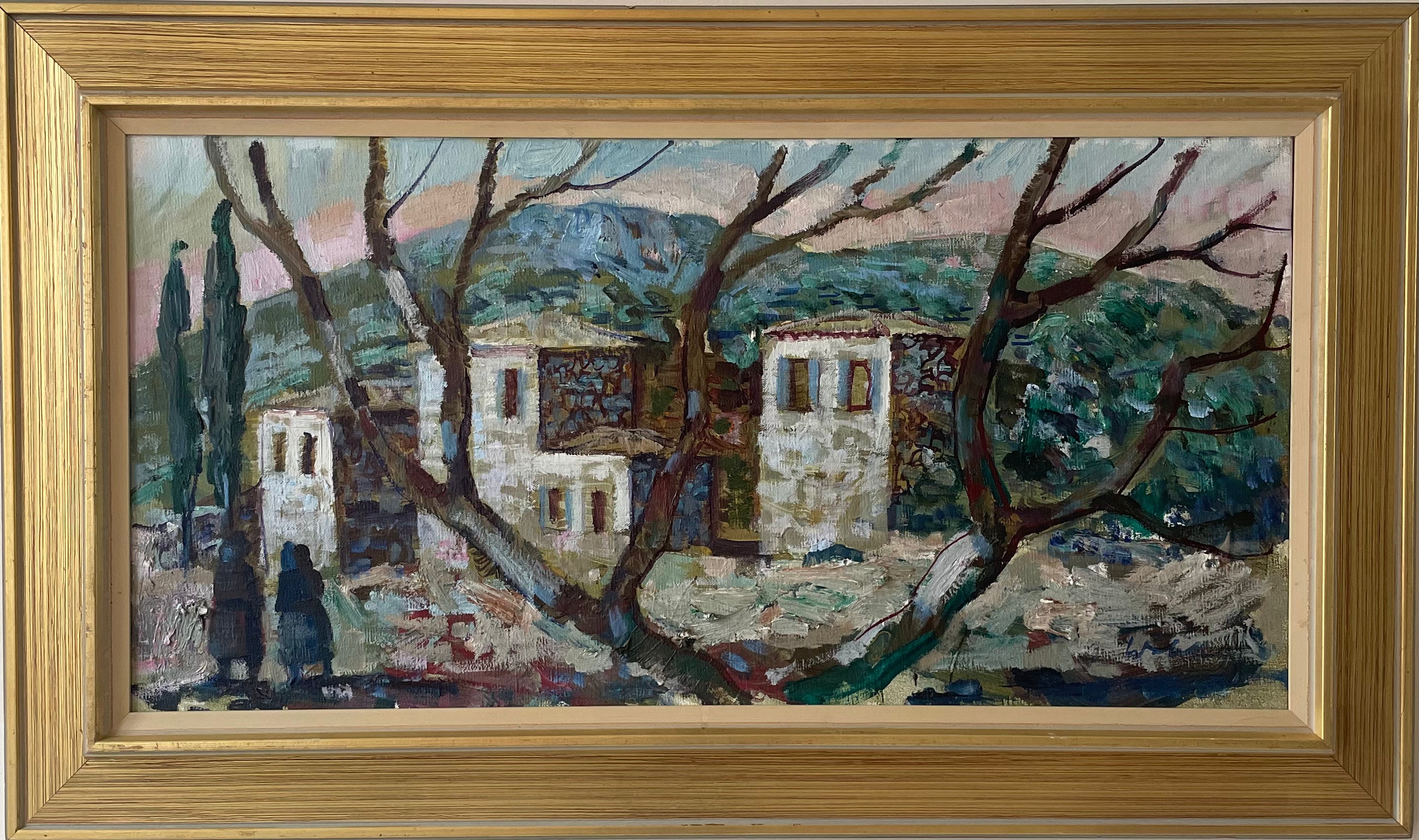 Town through the Trees