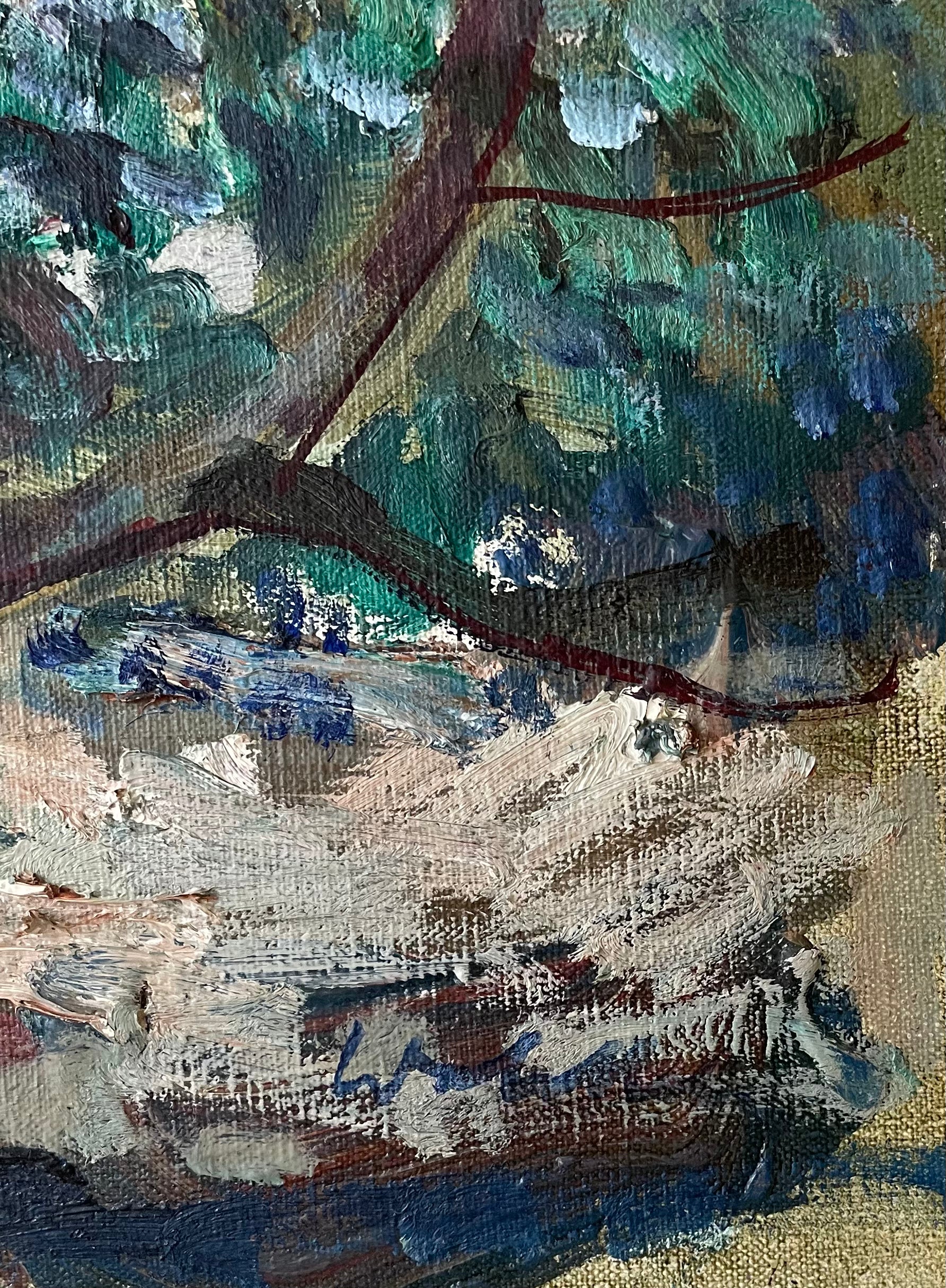 Town through the Trees