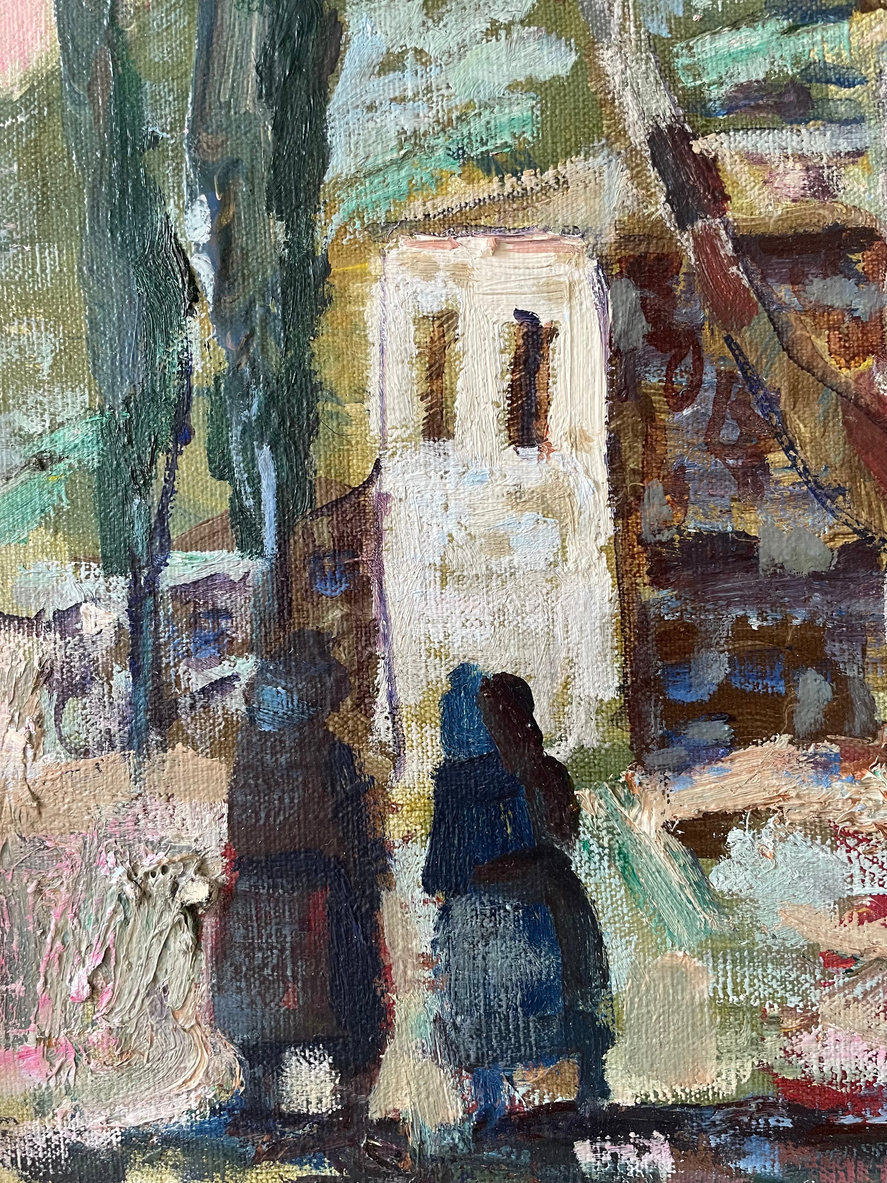 Town through the Trees
