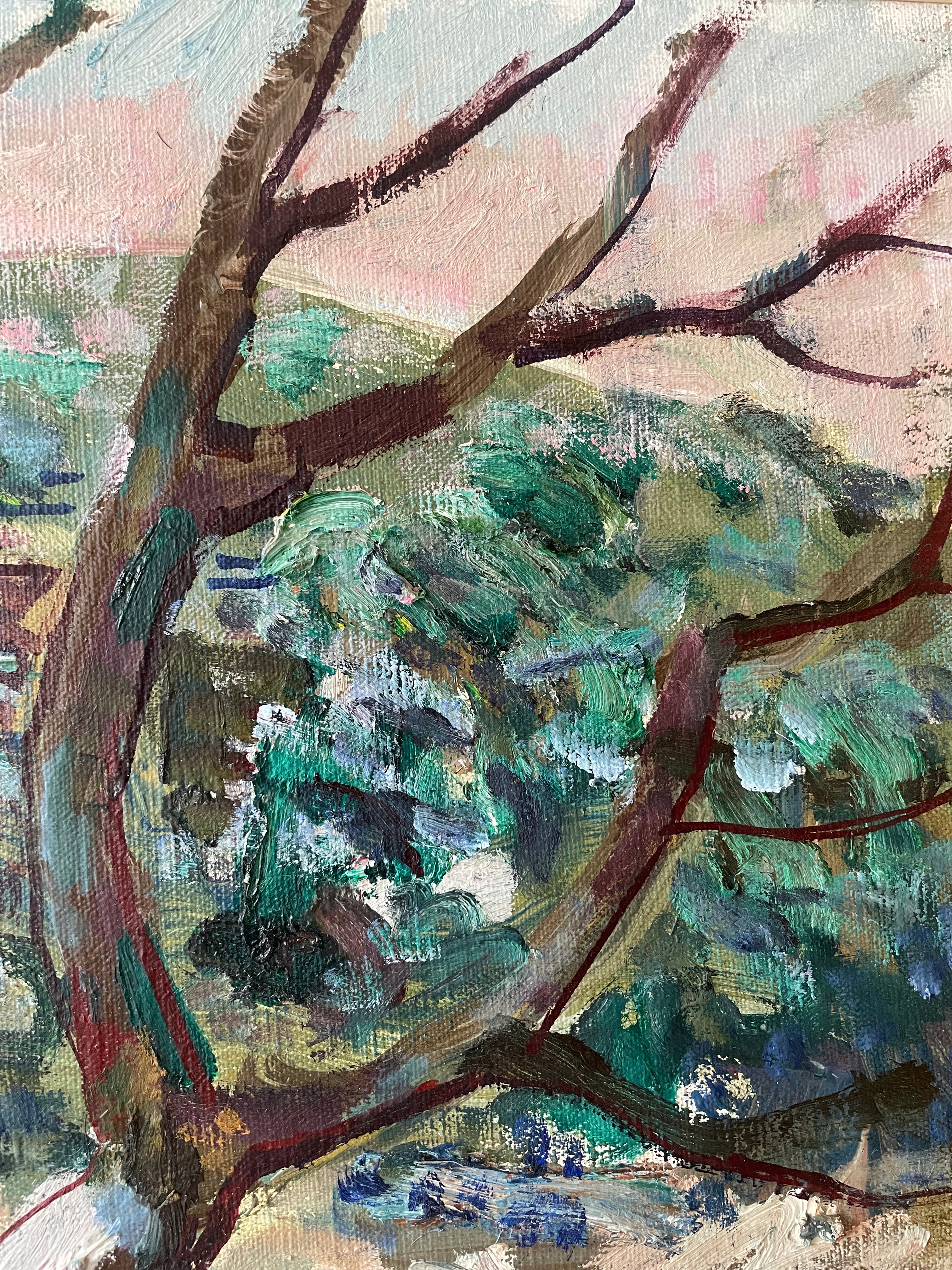 Town through the Trees