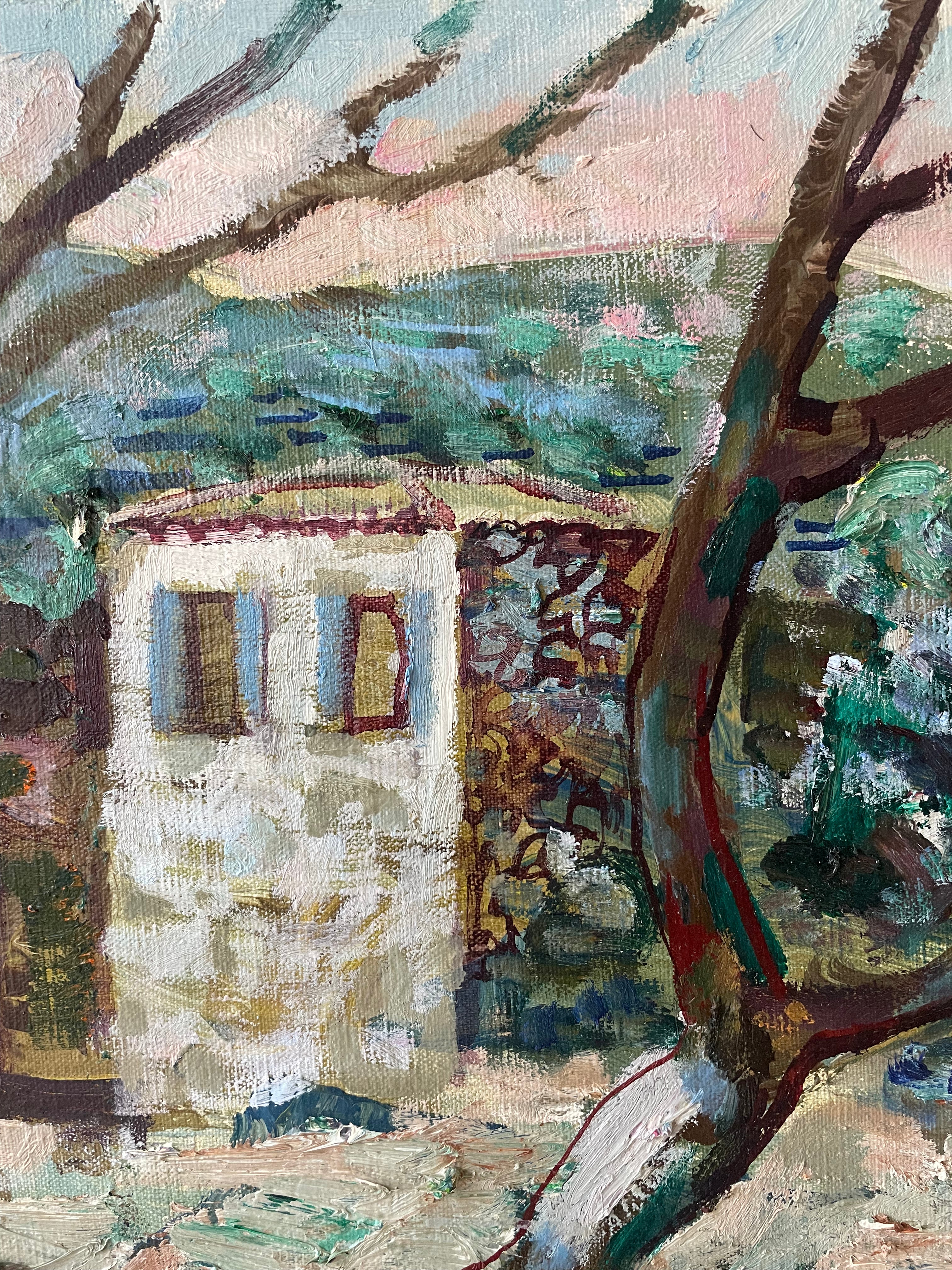 Town through the Trees