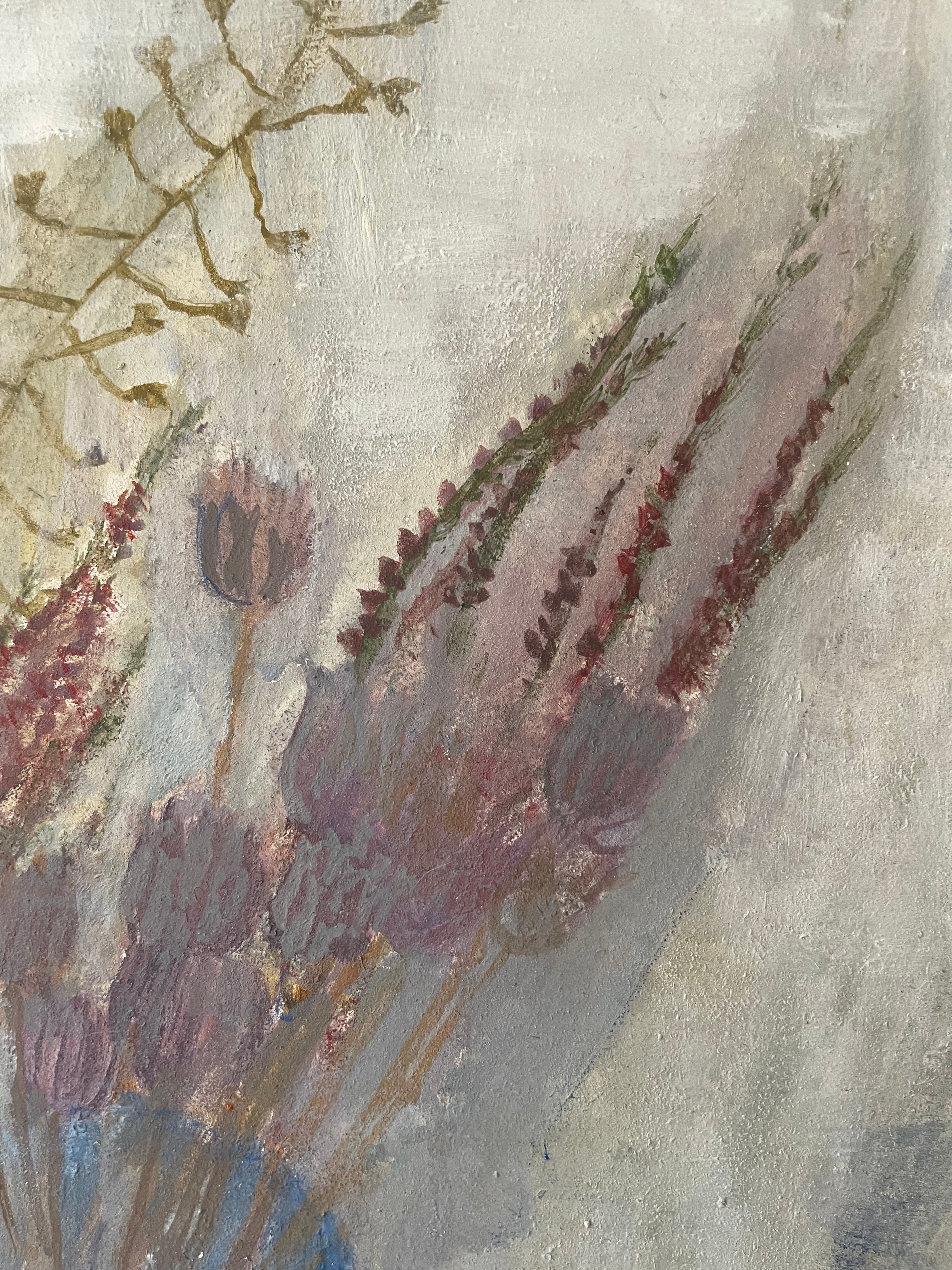 Dried Flowers in Blue