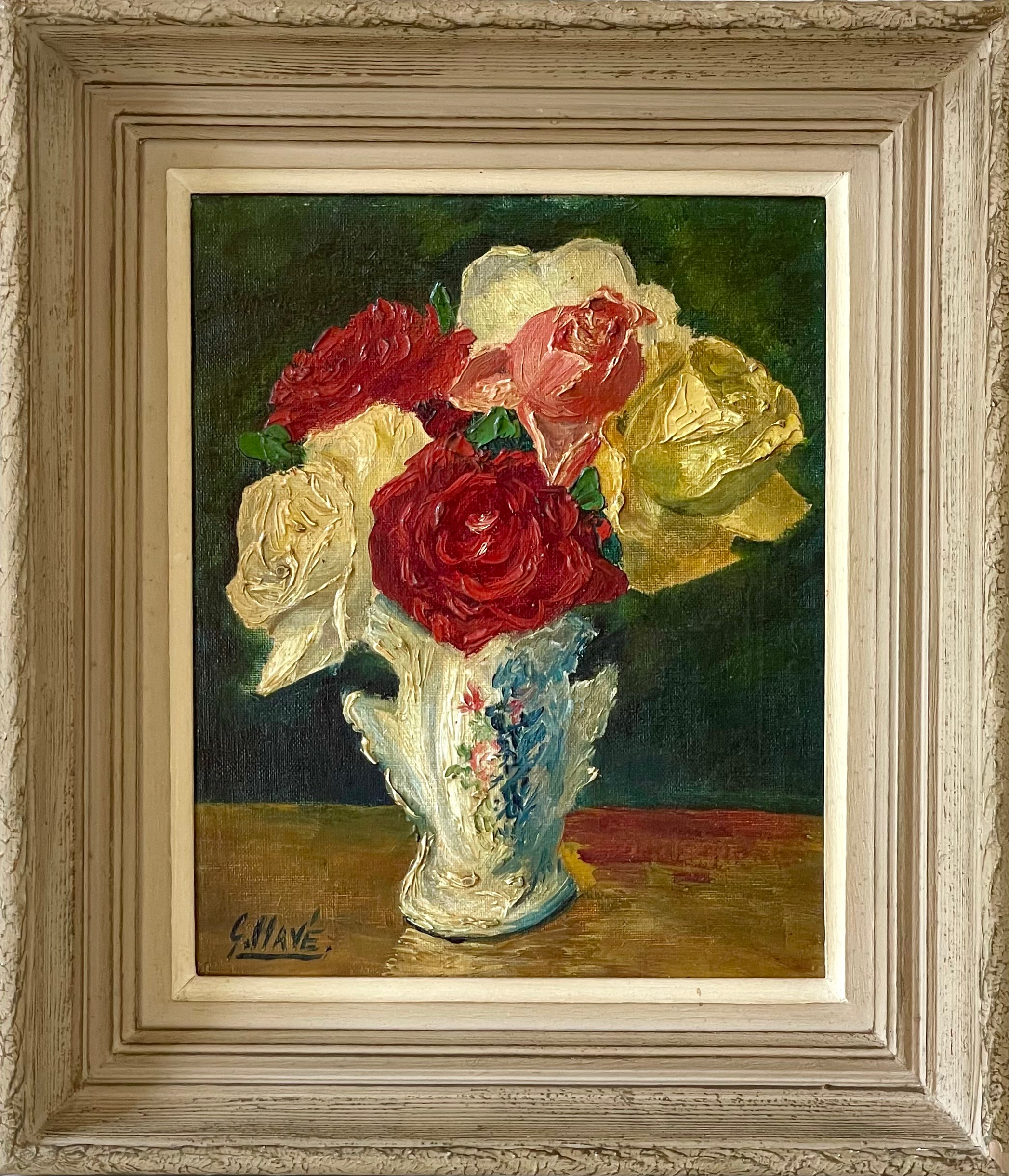 Roses in an Antique Vase