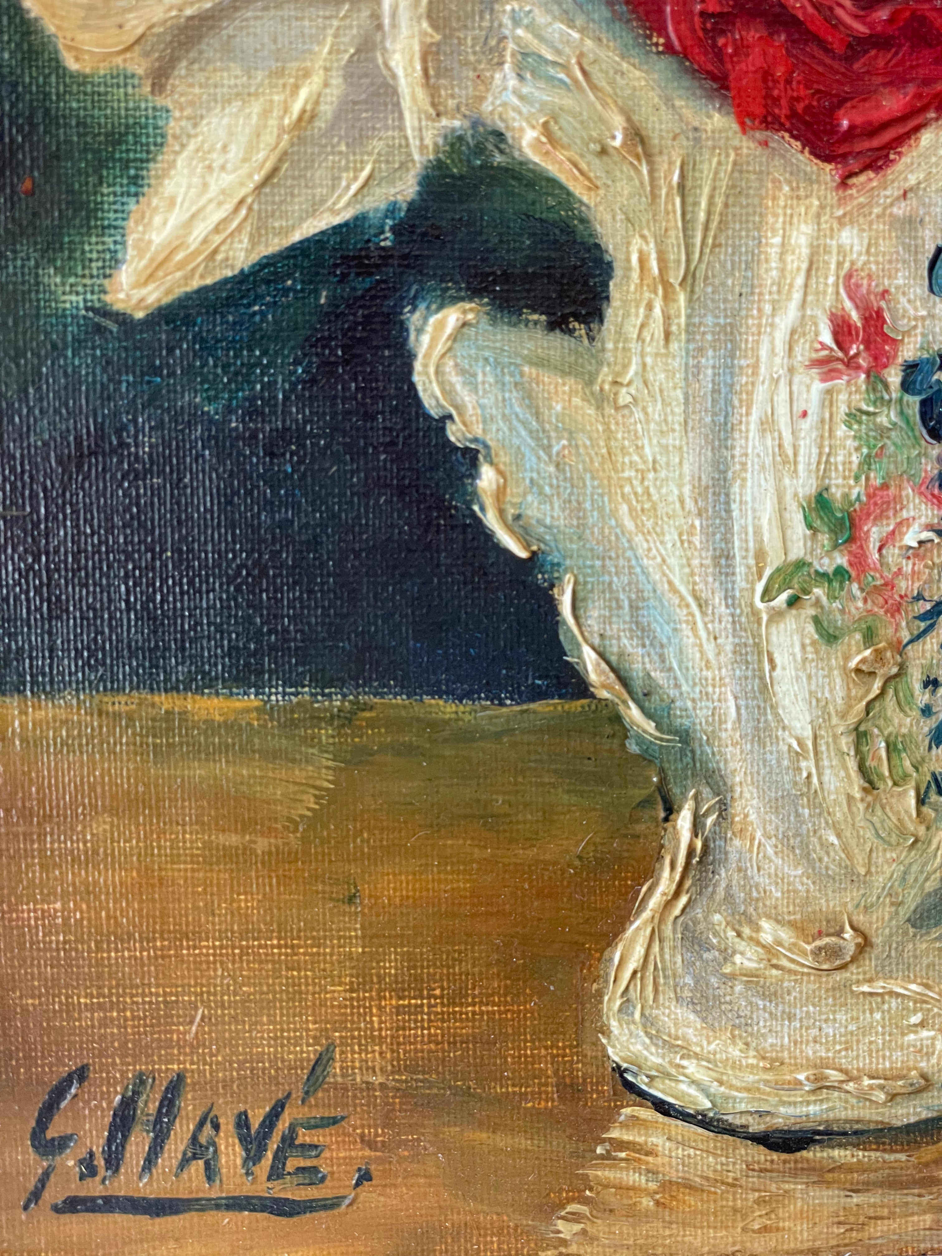 Roses in an Antique Vase