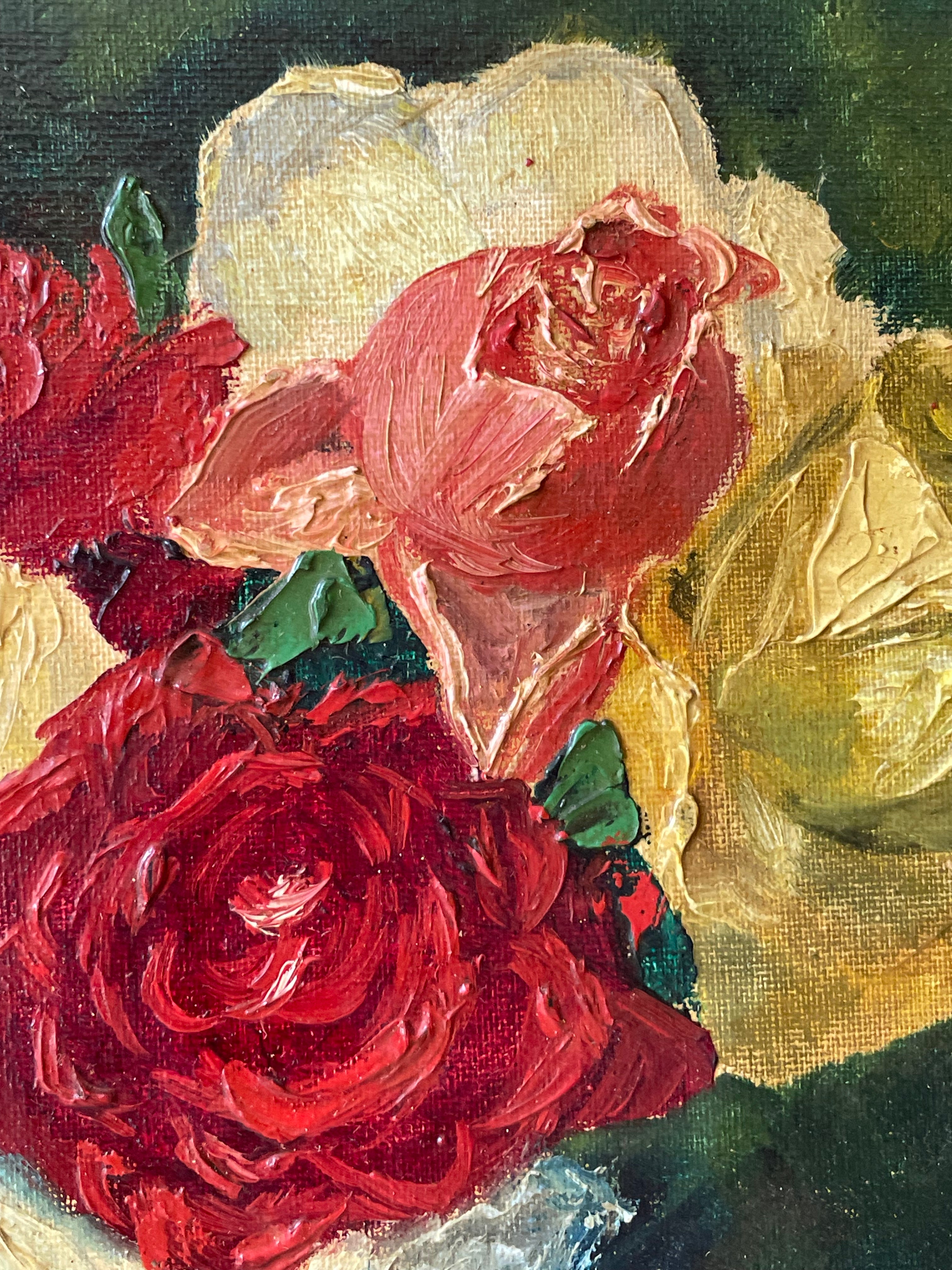 Roses in an Antique Vase