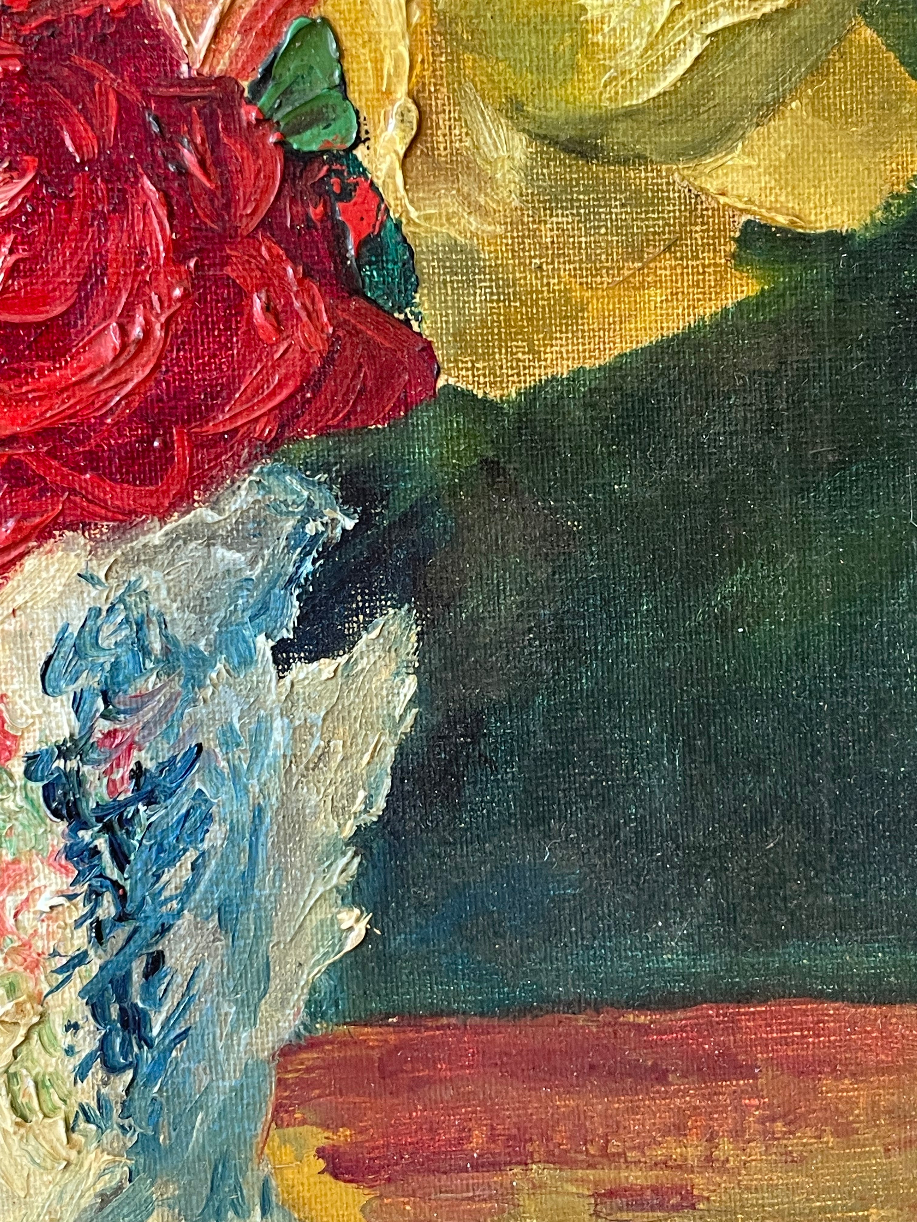 Roses in an Antique Vase