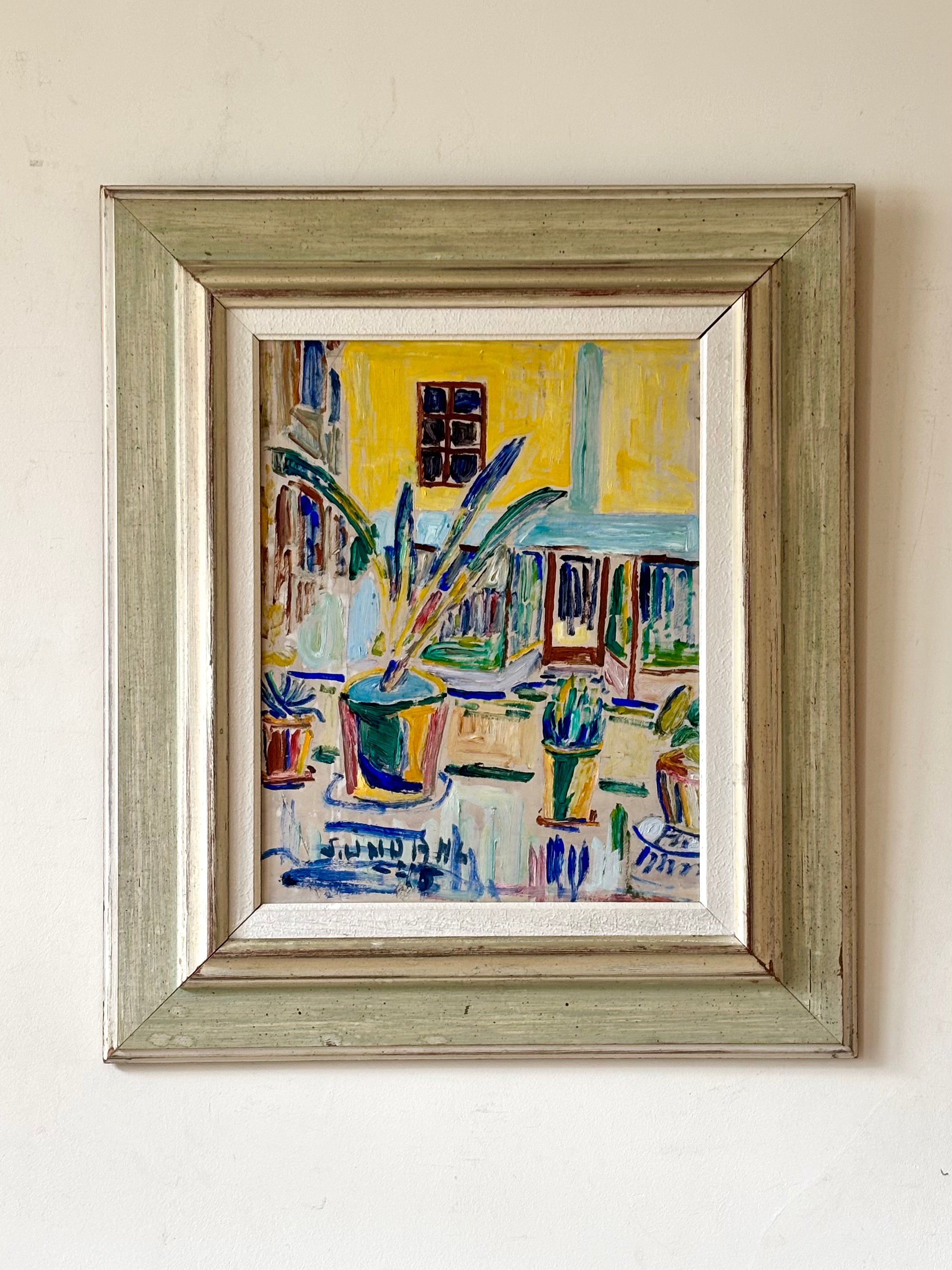 Still Life with a Yellow House