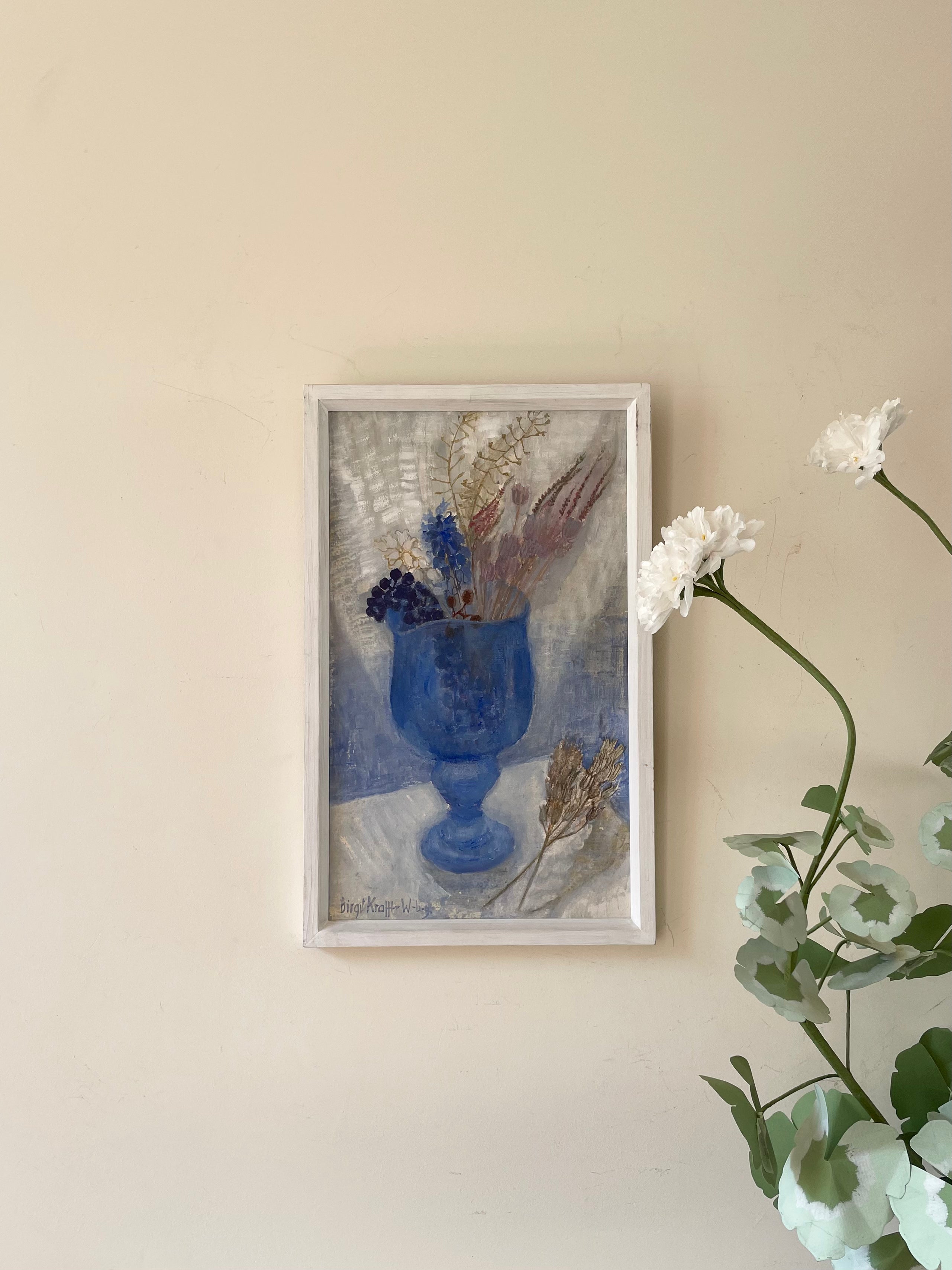 Dried Flowers in Blue