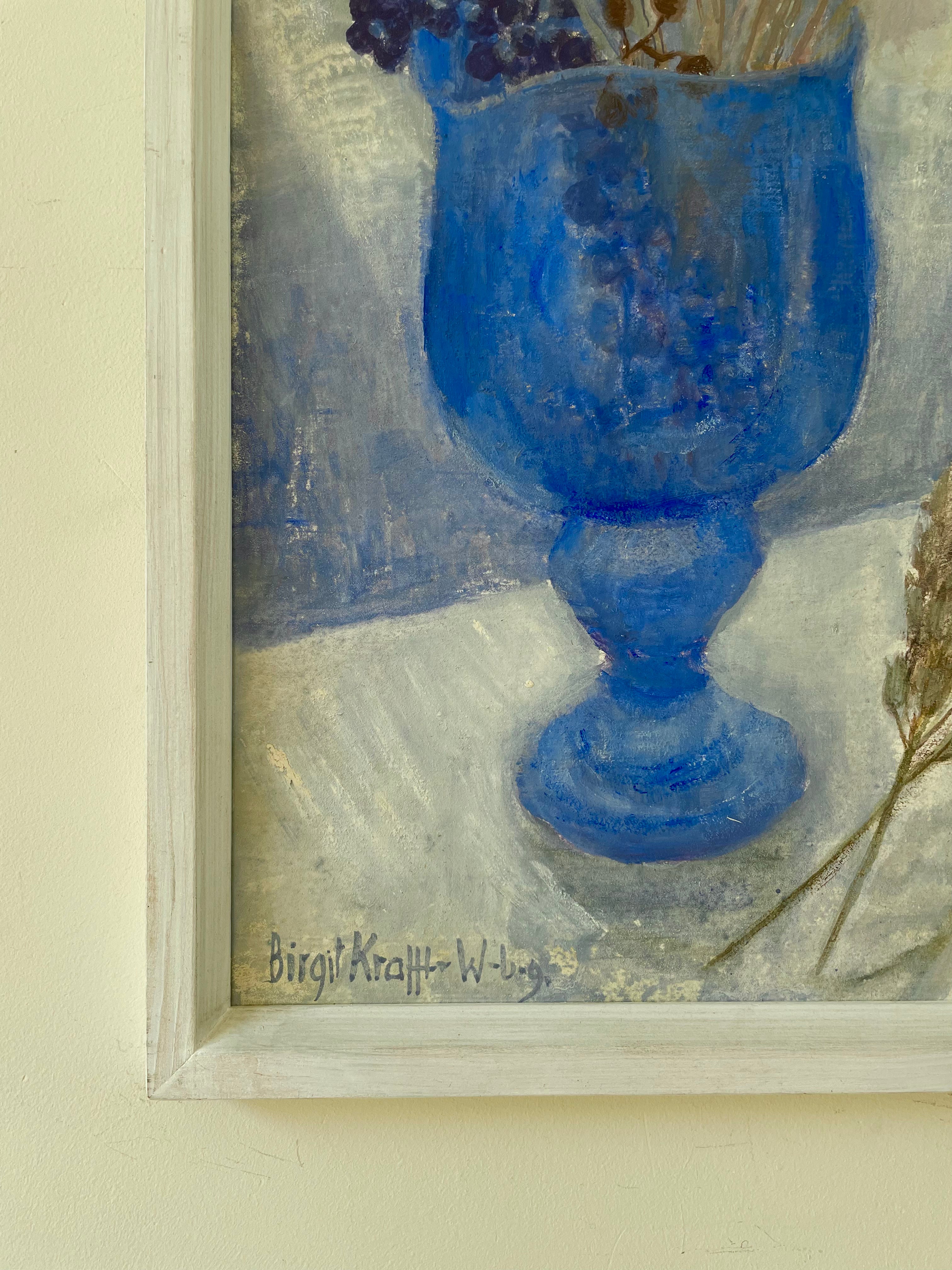 Dried Flowers in Blue