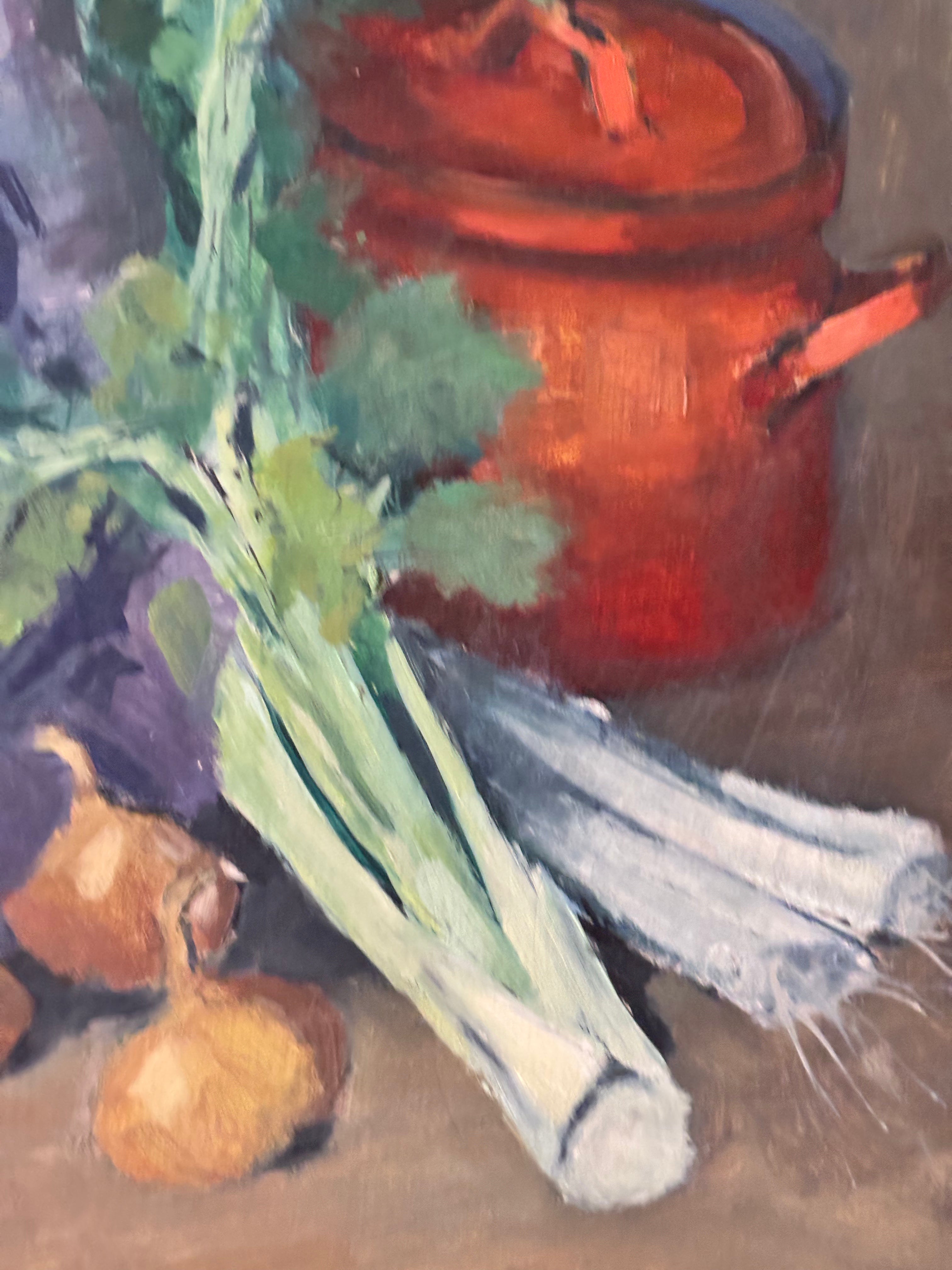 Still Life with Vegetables and Red Pot