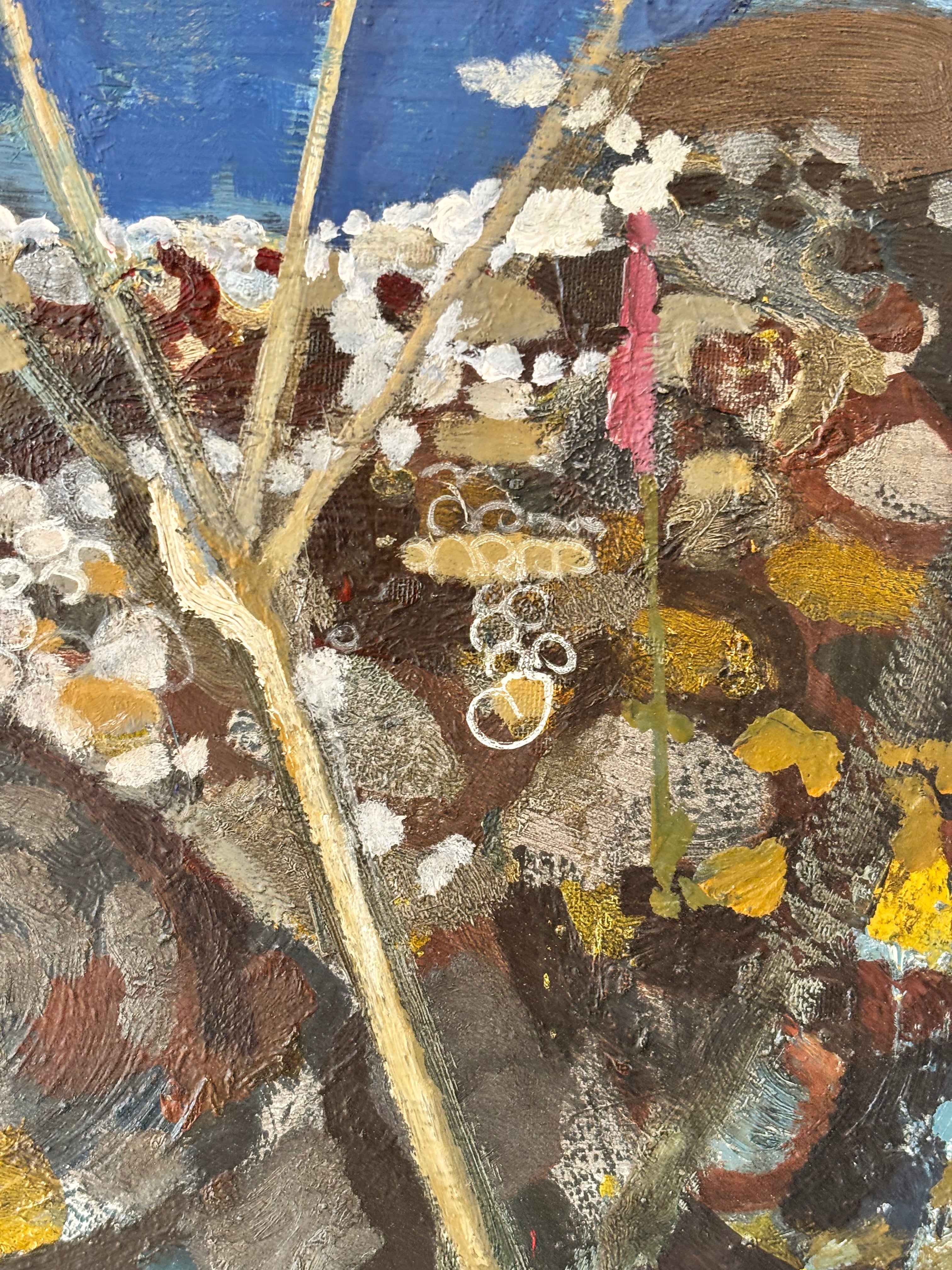 Flowers by the Rocky Shore