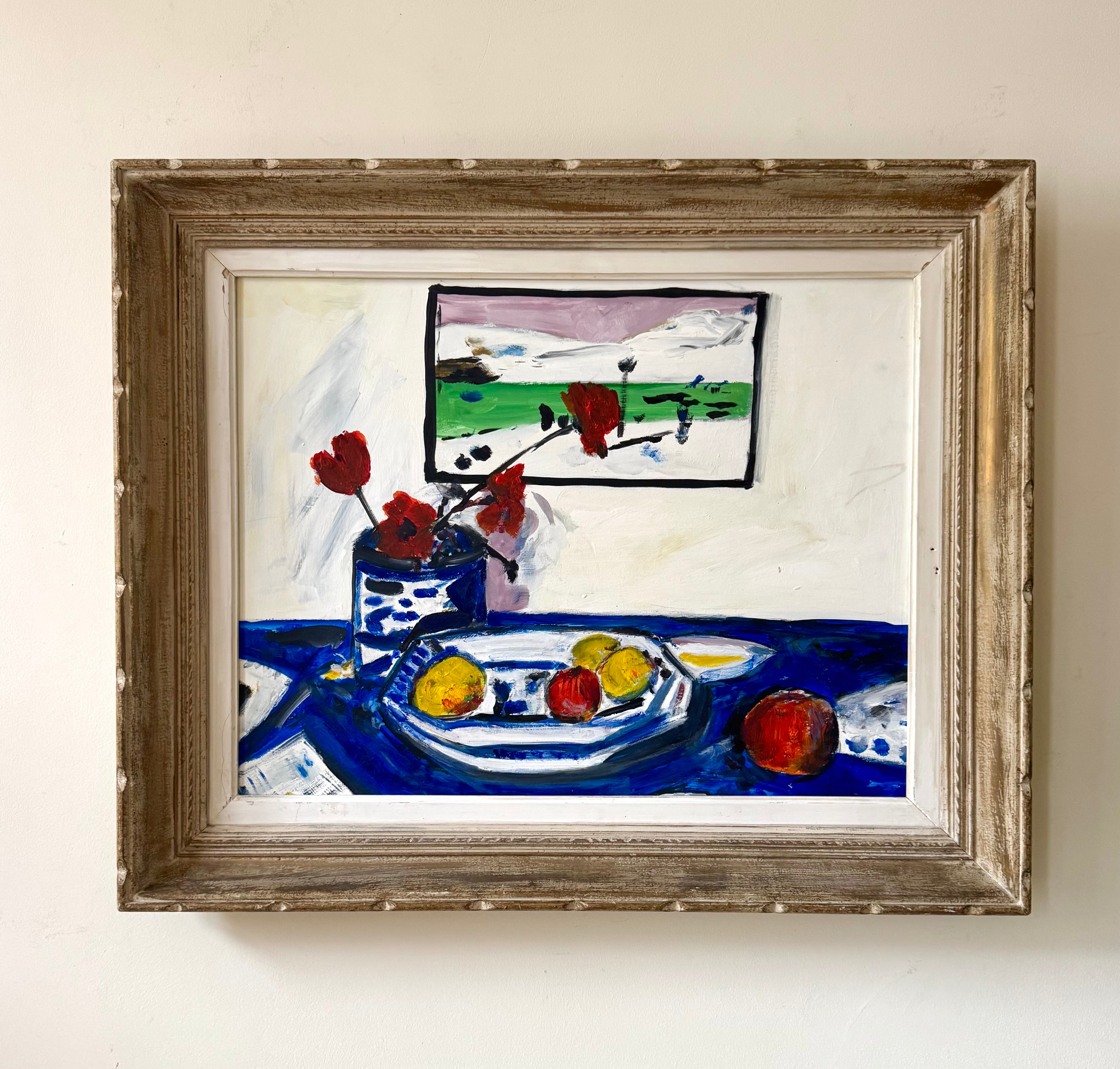 "Cornish School" Still Life with Poppies