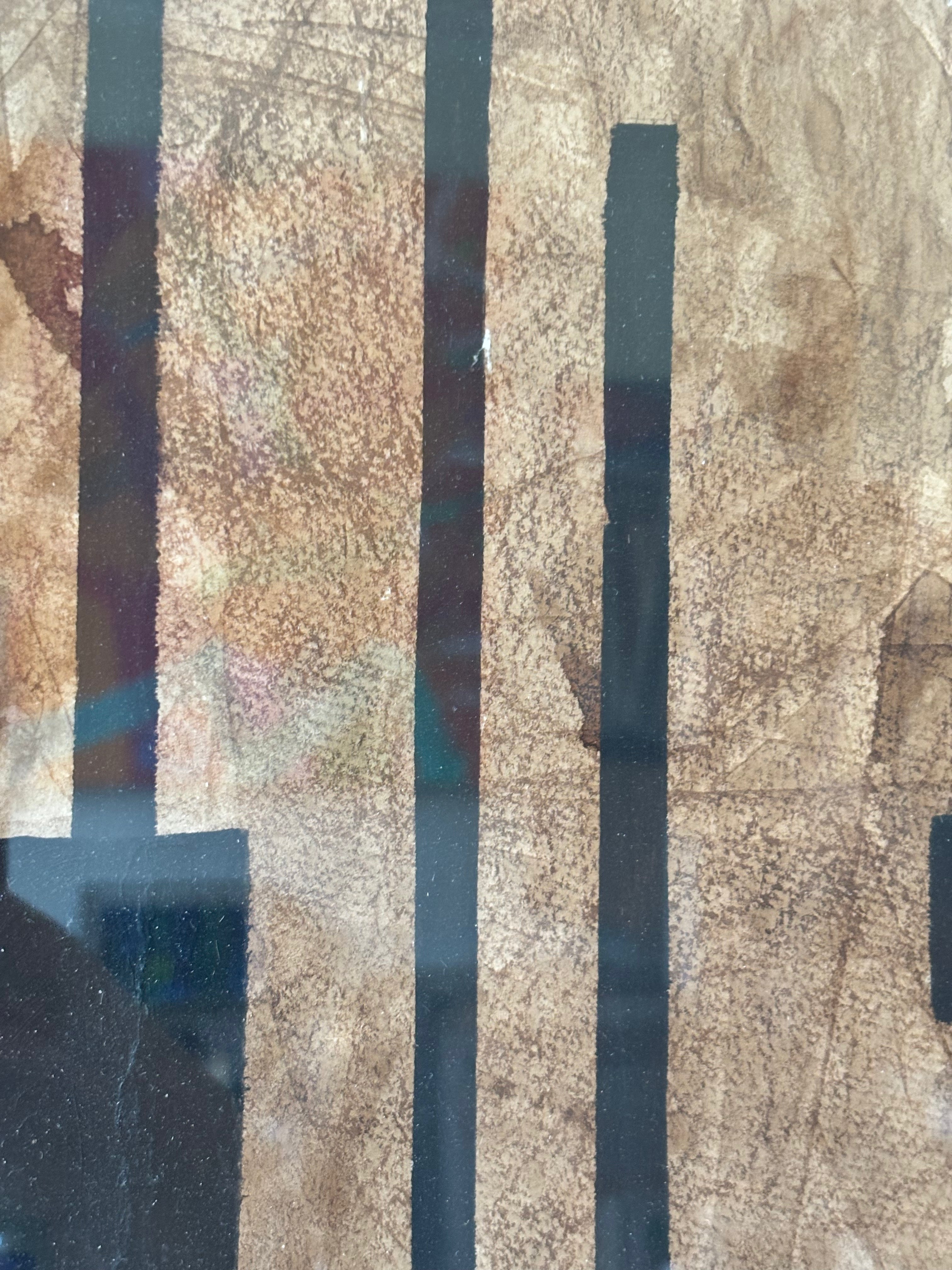 Brown and White Abstract