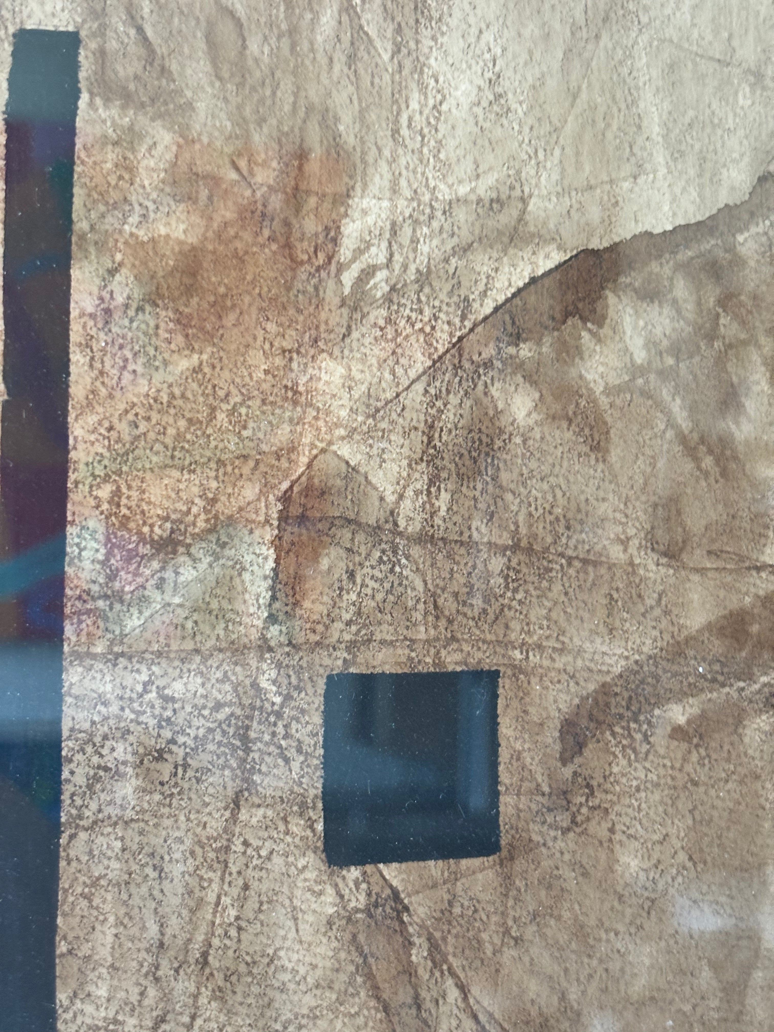 Brown and White Abstract