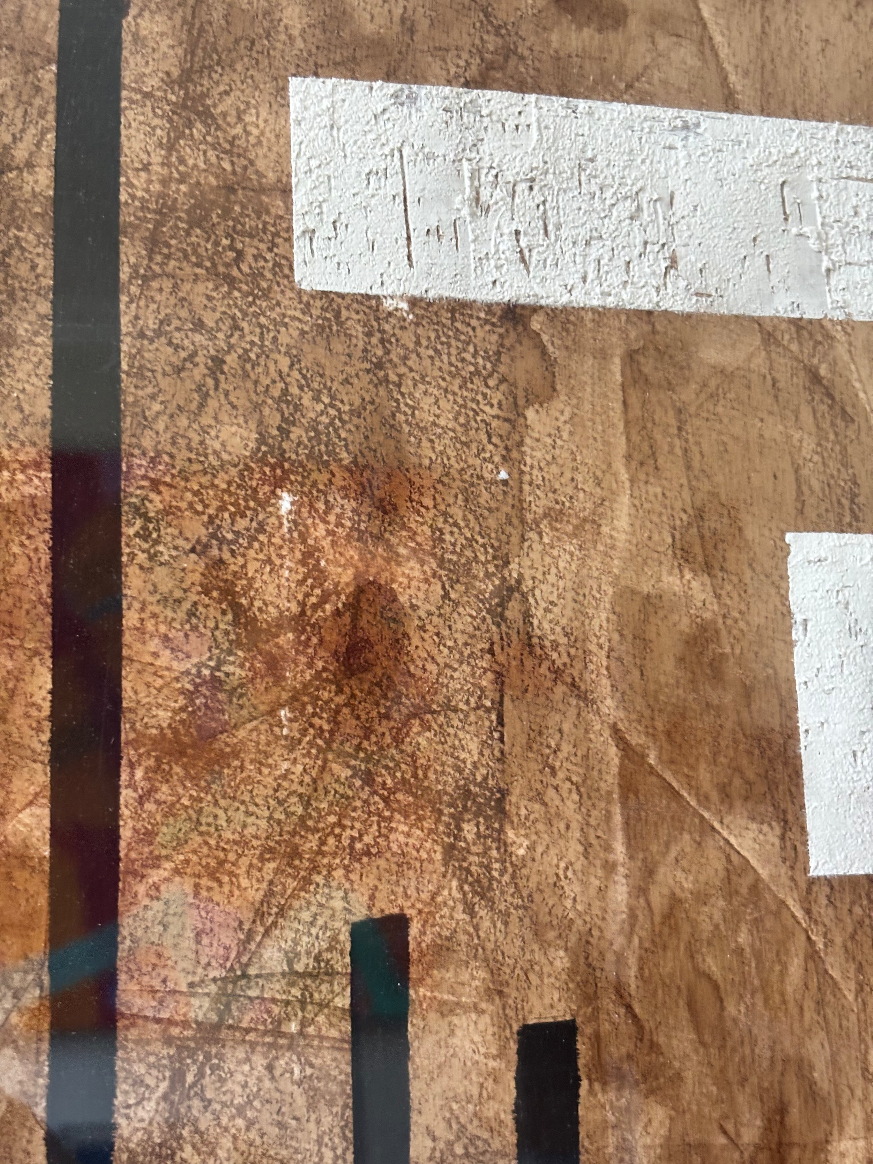 Brown and White Abstract