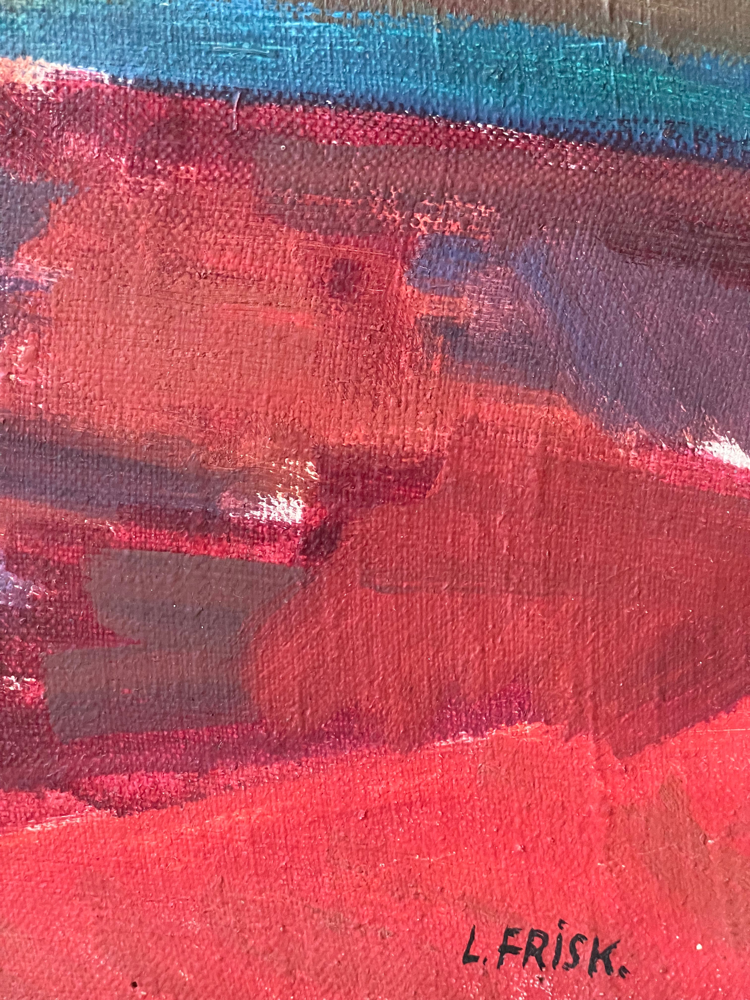 Standing Nude on Red