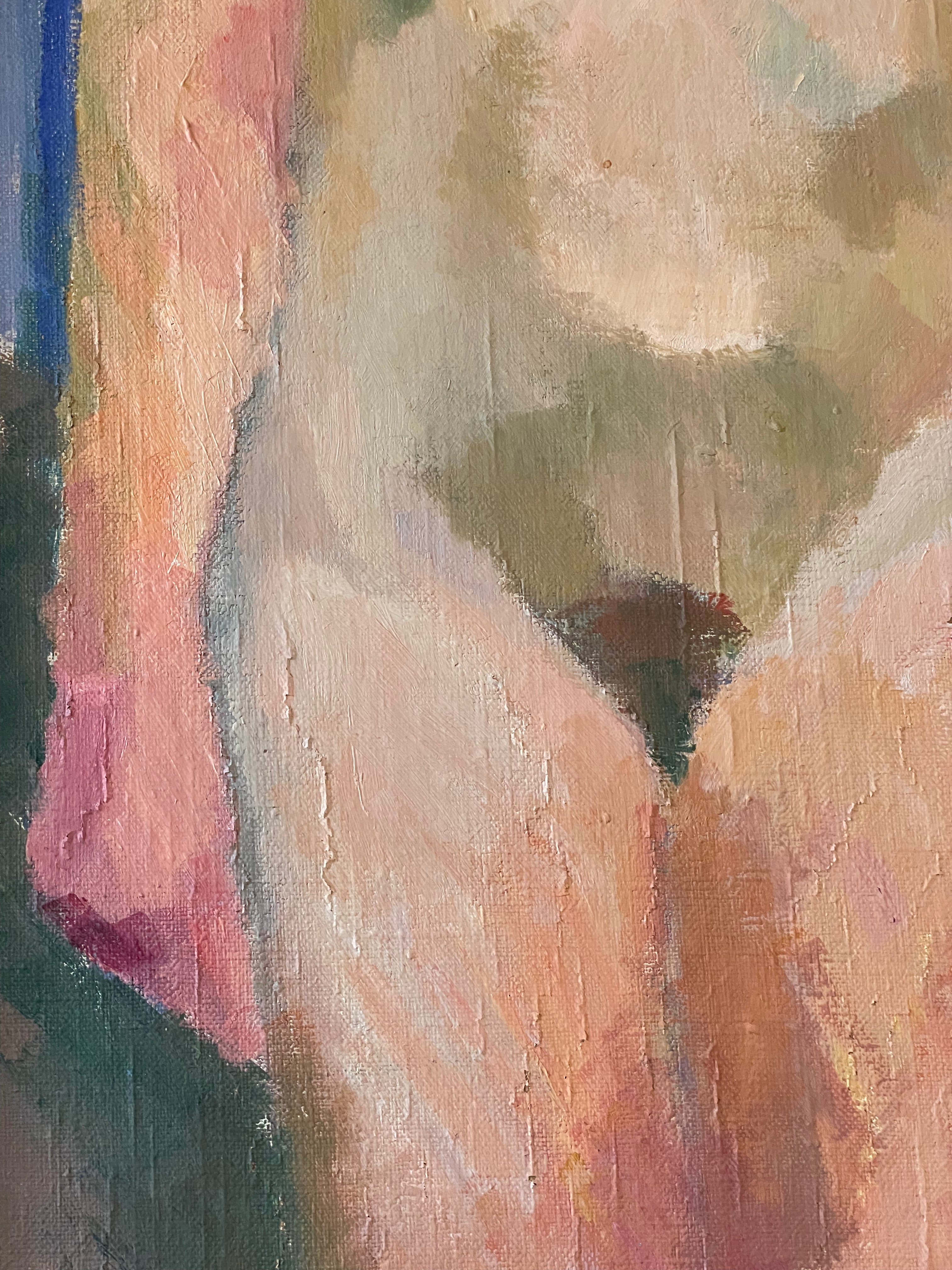 Standing Nude on Red