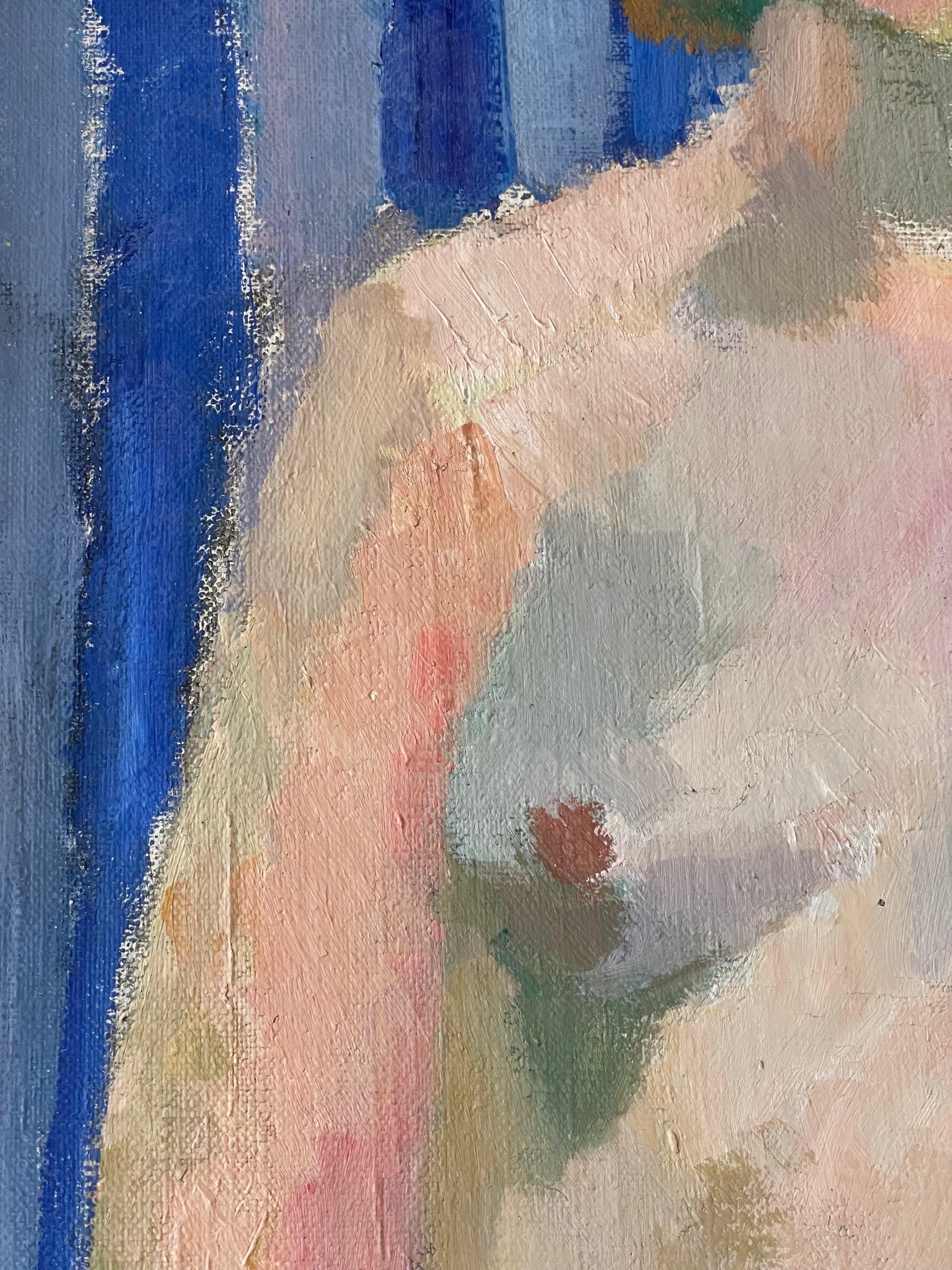 Standing Nude on Red