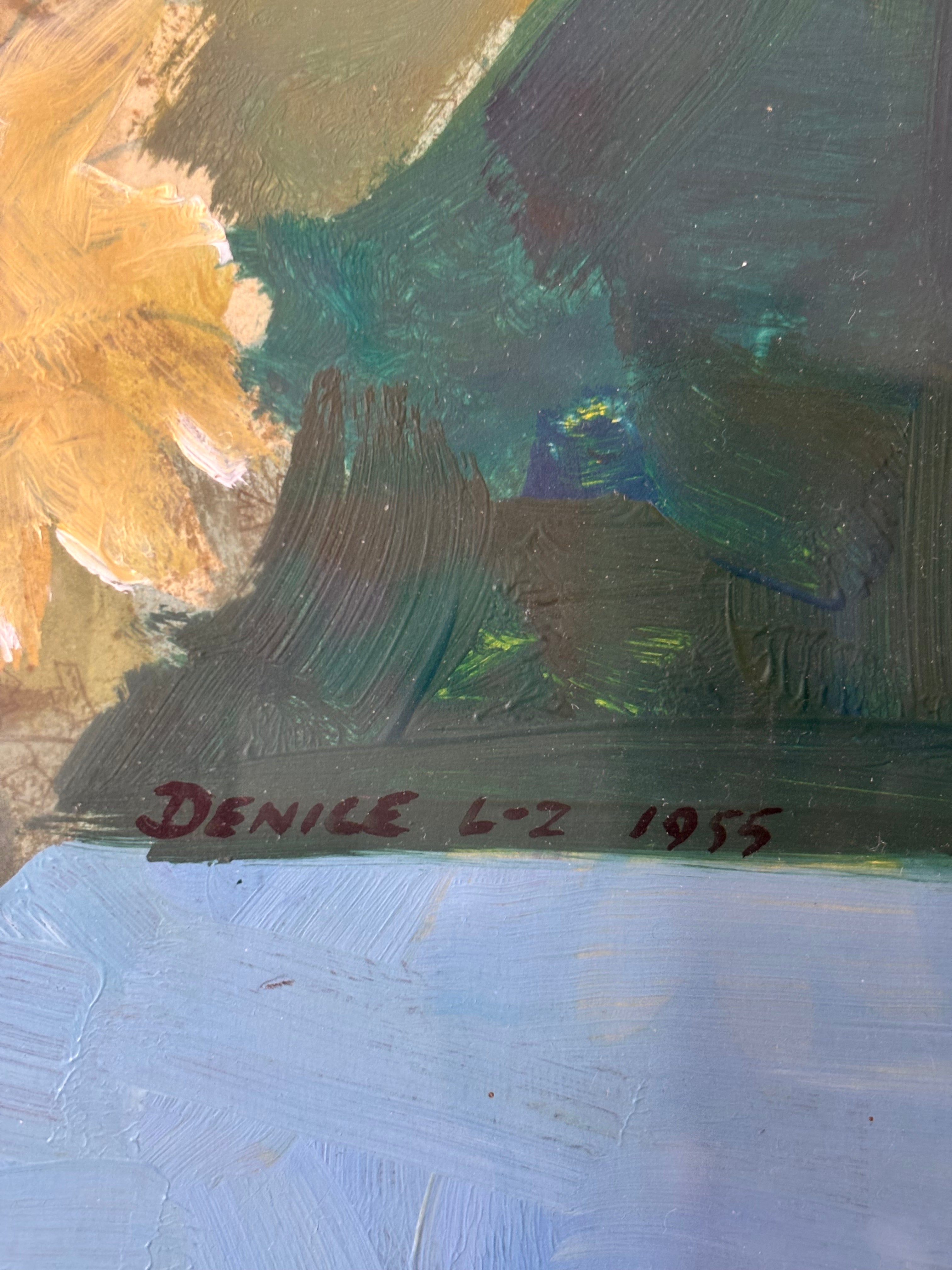 Summer Flowers on Blue